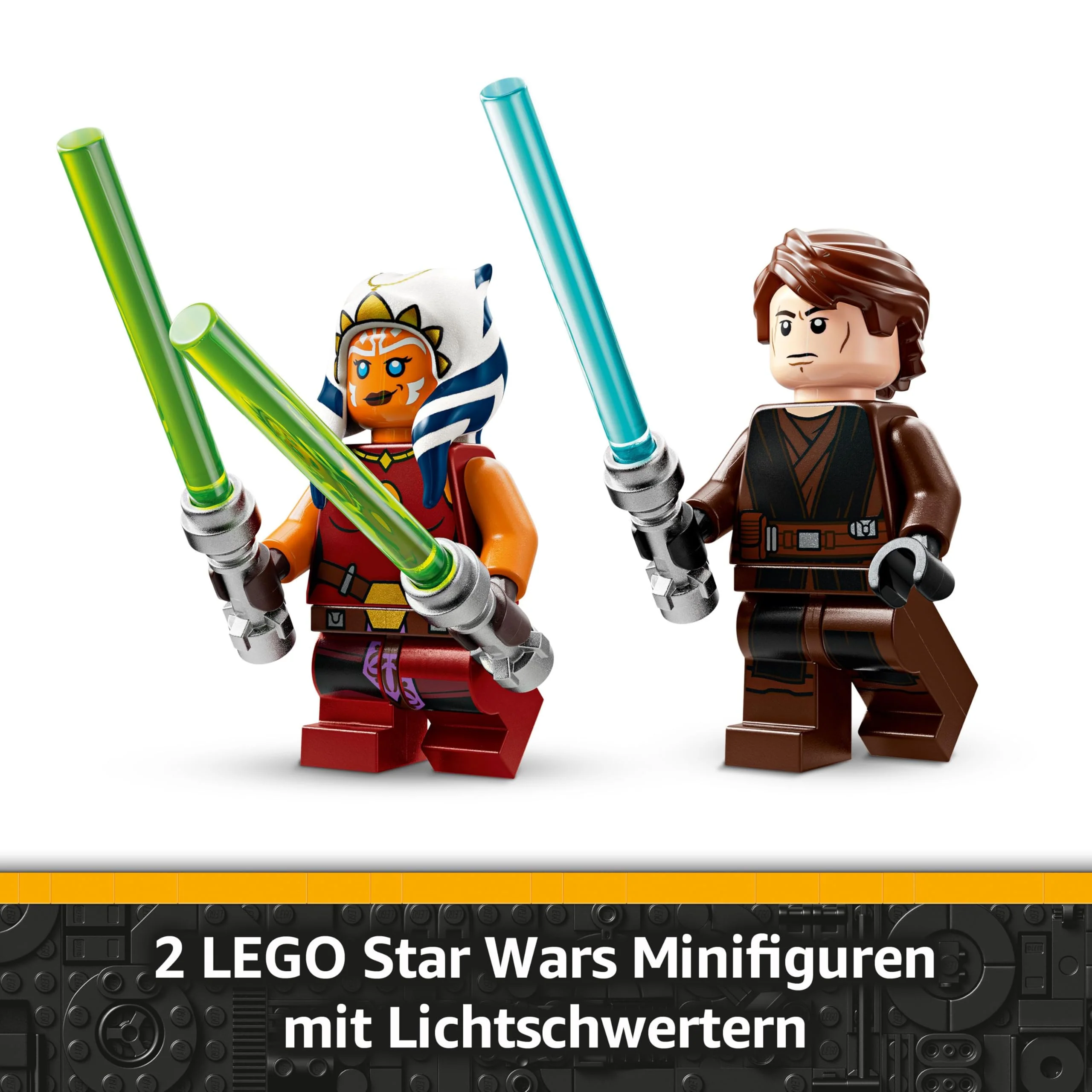 LEGO Star Wars 75401 Ahsokas Jedi Interceptor, Sternenjäger für Fans von The Clone Wars, Ahsoka Tano & Anakin Skywalker Minifiguren, mit Lichtschwertern und R7-A7, für Jungen und Mädchen ab 8 Jahren - Image 10