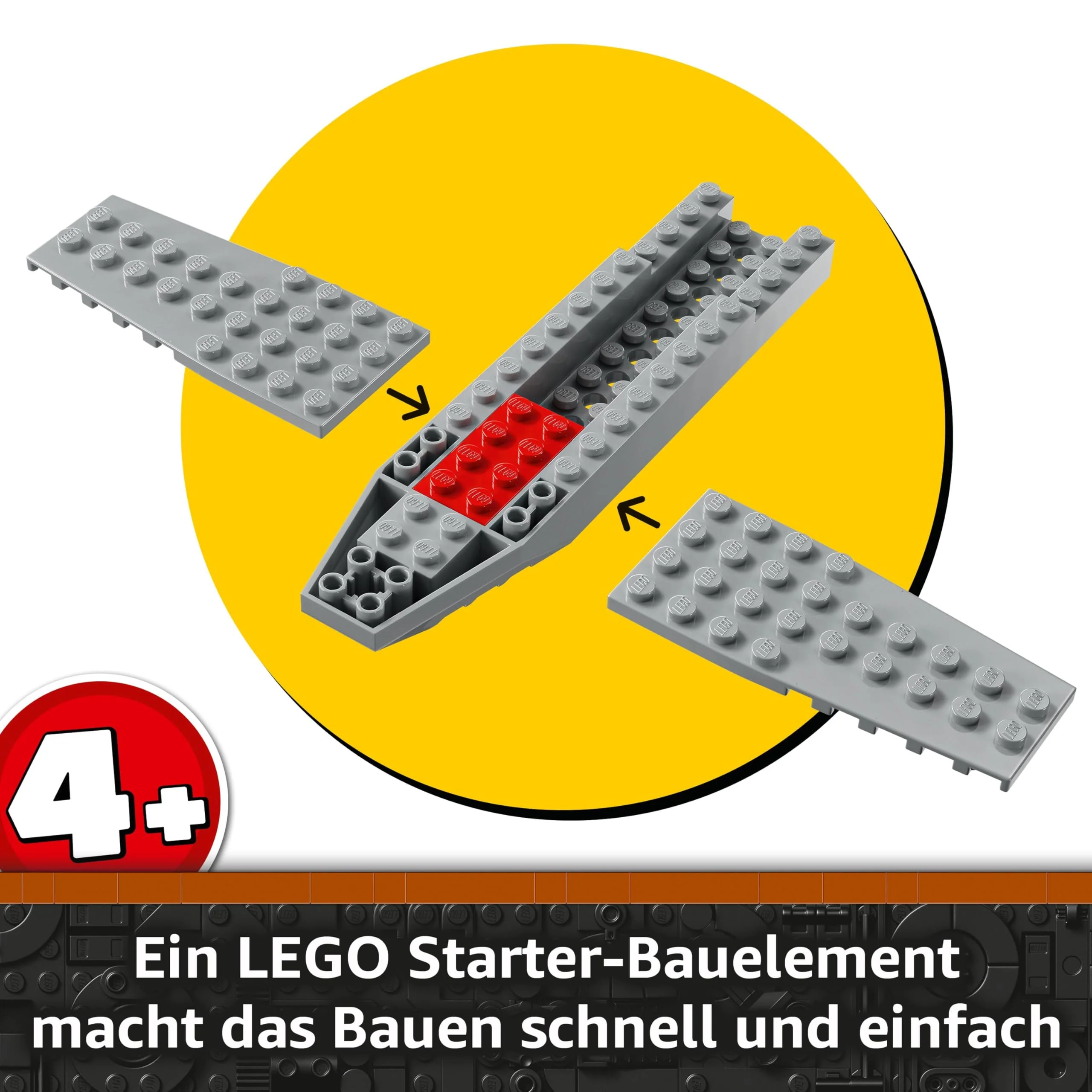 LEGO Star Wars 75410 Mandos und Grogus N-1 Starfighter Spielzeug mit The Mandalorian, Grogu & R5-D4 Minifiguren, inkl. baubare Zapfsäule, Sternenschiff Starterset für Jungen und Mädchen ab 4 Jahren - Image 11