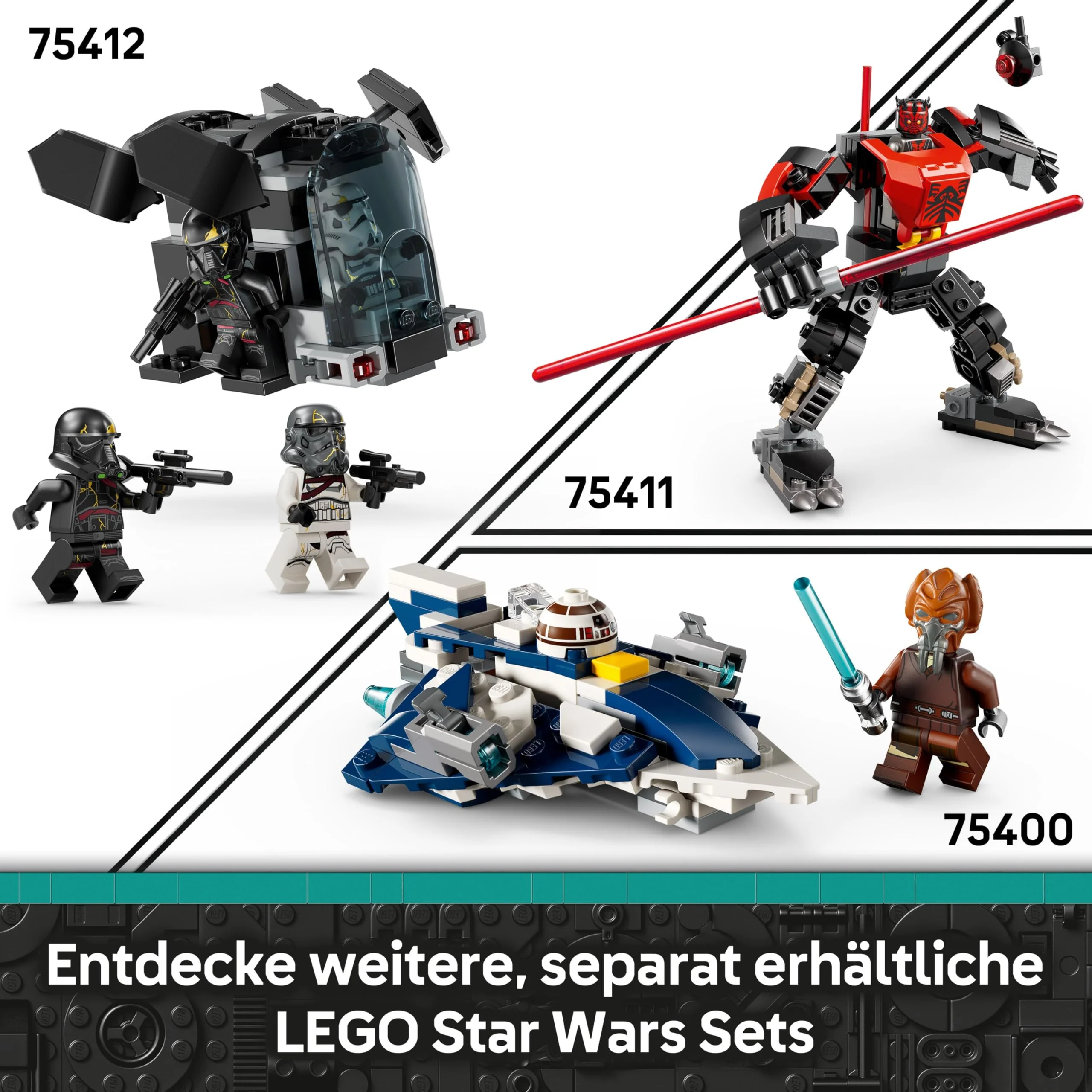 LEGO Star Wars 75412 Todestruppler & Nachttruppler Battle Pack - Bauspielzeug mit Dropship und 4 Mini-Figuren mit Blastern - Sammlergeschenk für Jungen ab 6 Jahren und Ahsoka-Fans - Image 3