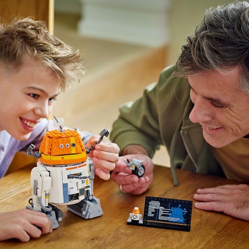 LEGO Star Wars 75416 Ahsoka Astromech-Droide Chopper (C1-10P) Figur - Spielzeug mit beweglichem Kopf, abnehmbaren Armen und Mittelrad - Geschenk für Ahsoka-Fans, Jungen und Mädchen ab 10 Jahren - Image 5