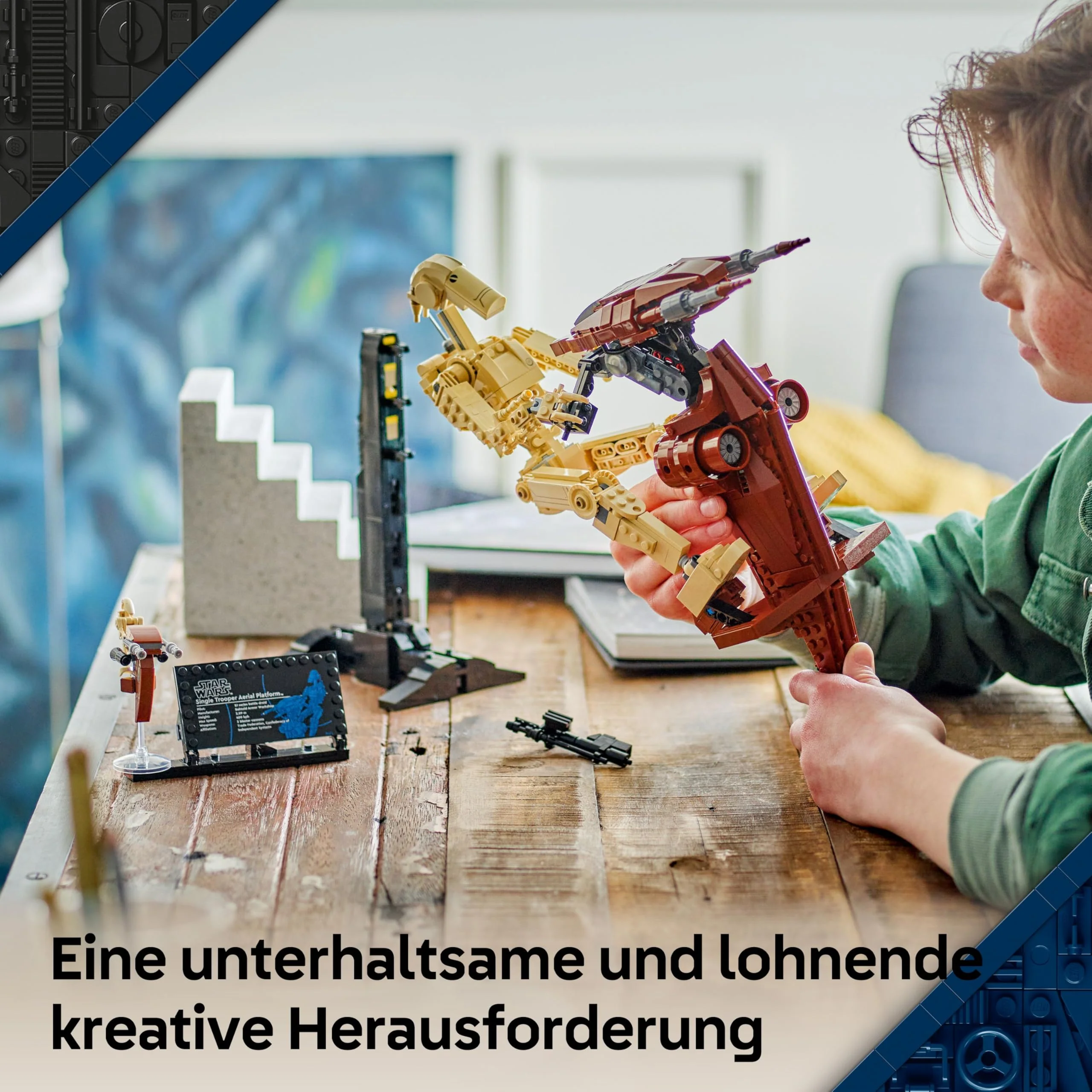 LEGO Star Wars 75428 Kampfdroide mit STAP Bauspielzeug - Spiel- und Ausstellungsfigur mit Speeder - Sammlergeschenk für Jungen ab 12 Jahren, Teenager und Fans von Die dunkle Bedrohung - Image 3