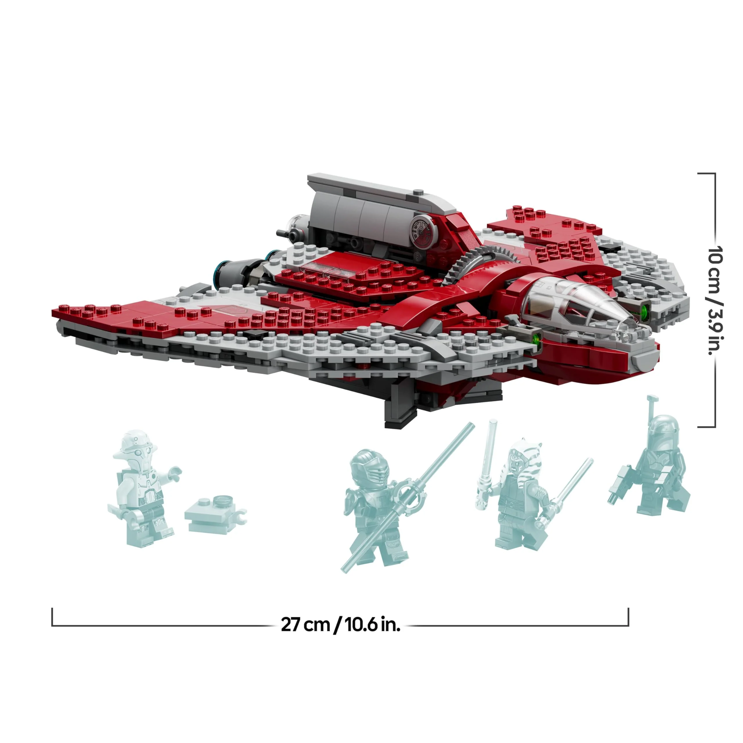 LEGO Star Wars Ahsoka Tanos T-6 Jedi Shuttle Set, baubares Raumschiff-Spielzeug mit 4 Minifiguren inkl. Sabine Wren und Marrok mit Lichtschwertern, Geschenk für Fans der Ahsoka-Serie 75362 - Image 5