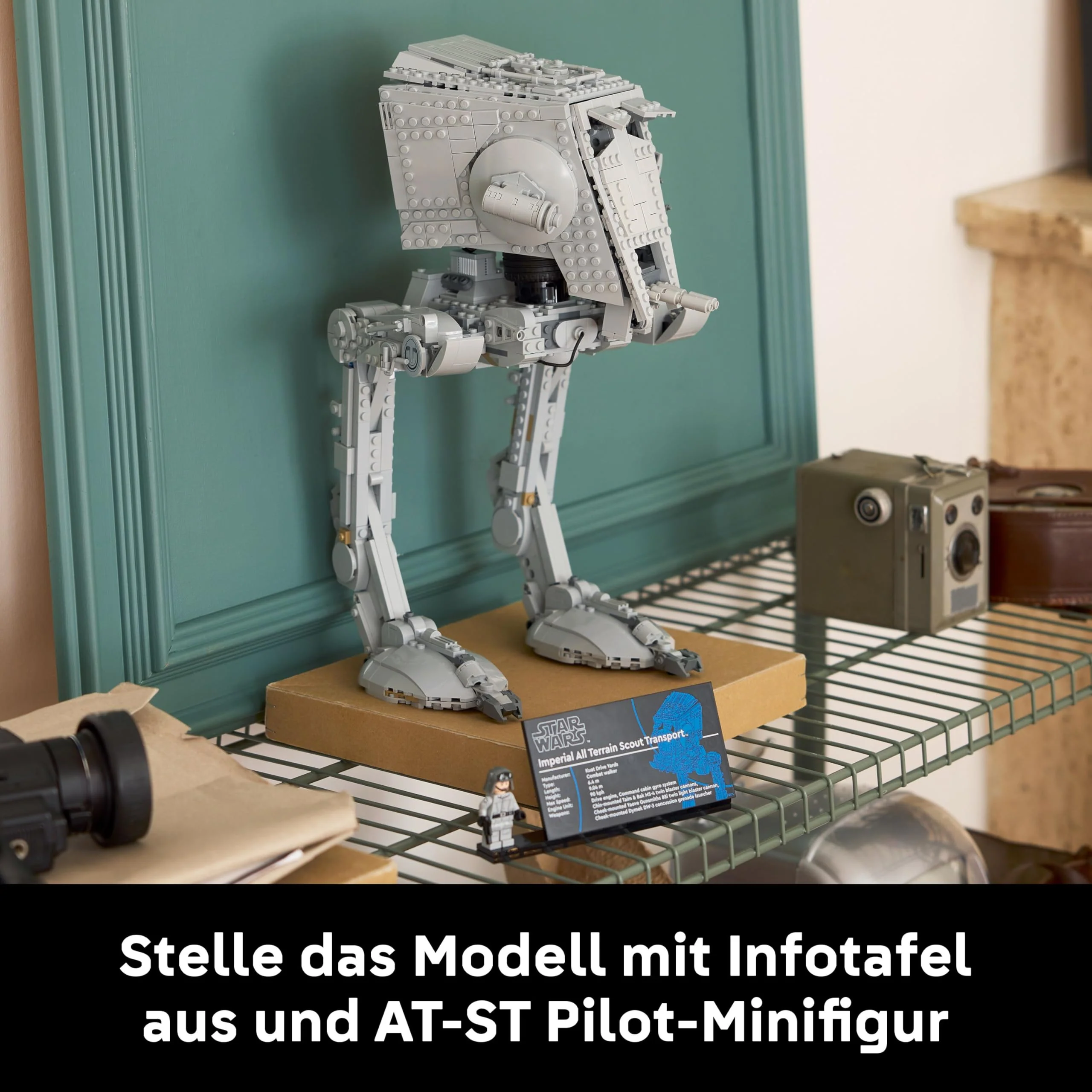 LEGO Star Wars at-ST Kampfläufer - Kreatives Spielzeug für Erwachsene - Konstruktionsspielzeug zum Bauen und Ausstellen - Star Wars Deko und Modellbau - Geschenk für Männer und Frauen - 75417 - Image 6
