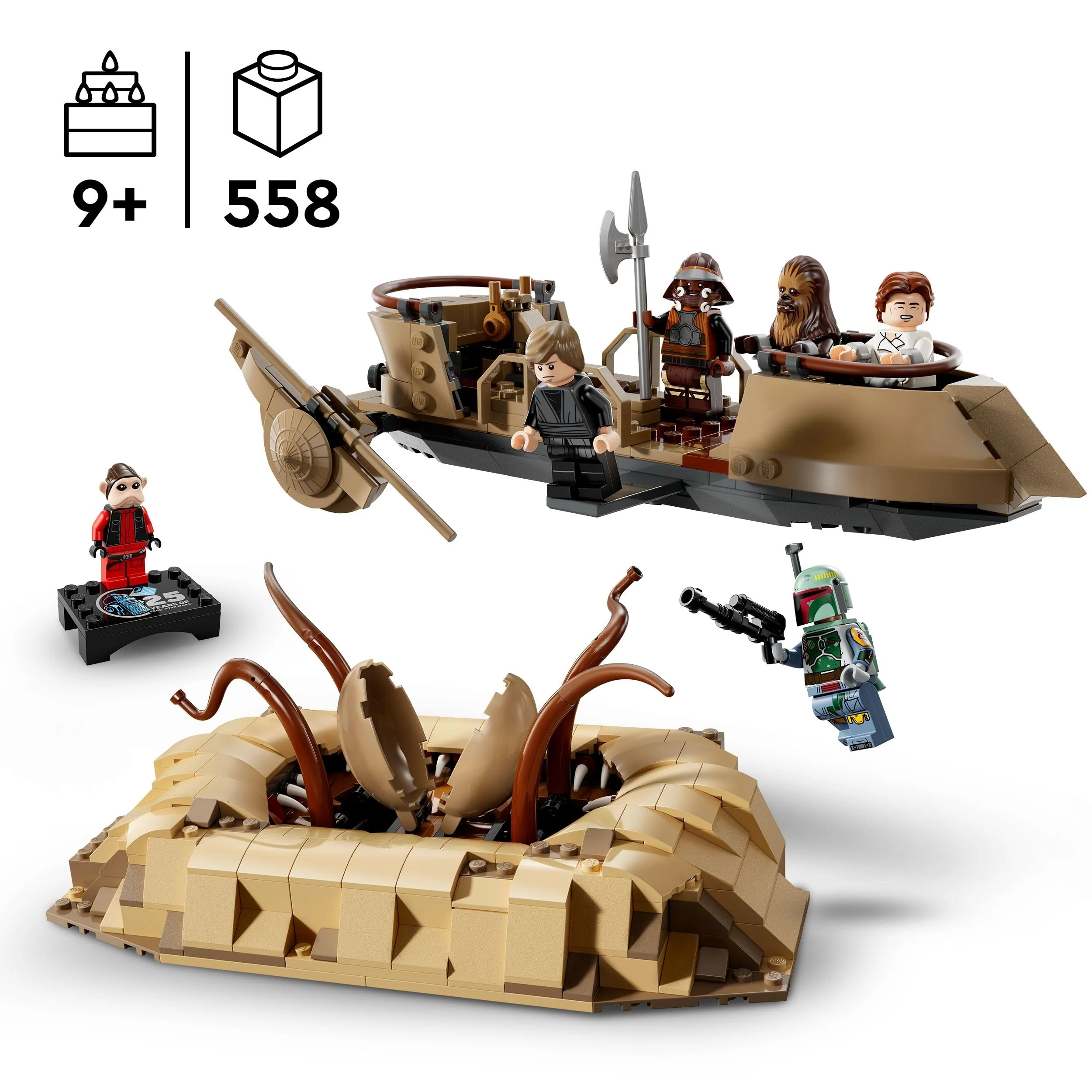 LEGO Star Wars: Die Rückkehr der Jedi-Ritter Wüsten-Skiff und Sarlacc-Grube, Fantasy-Set zum Sammeln und Bauen, Bauspielzeug, Geschenk für Jungen, Mädchen und alle Fans 75396 - Image 10