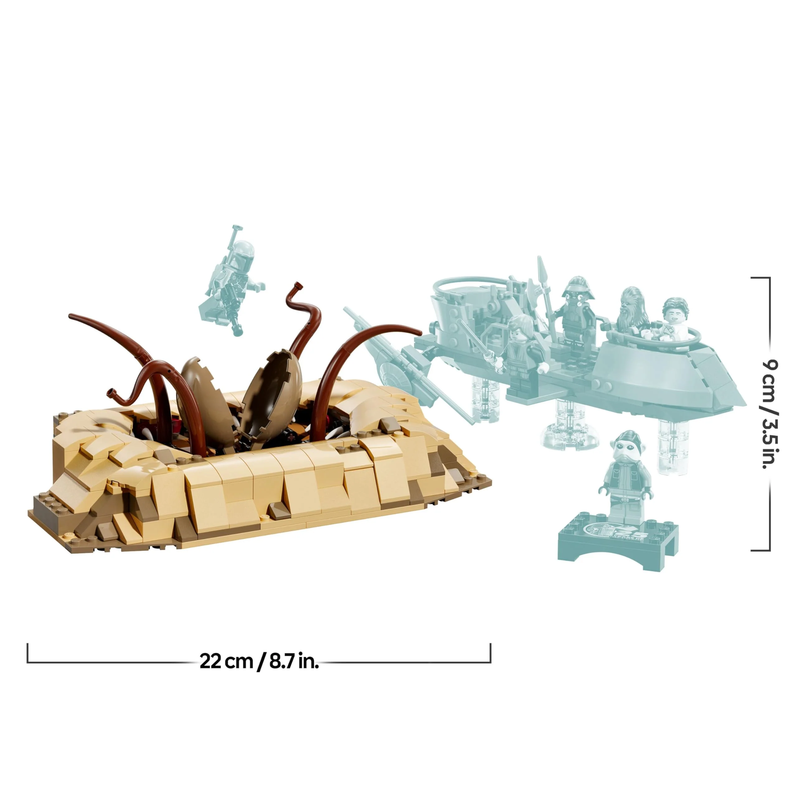 LEGO Star Wars: Die Rückkehr der Jedi-Ritter Wüsten-Skiff und Sarlacc-Grube, Fantasy-Set zum Sammeln und Bauen, Bauspielzeug, Geschenk für Jungen, Mädchen und alle Fans 75396 - Image 6