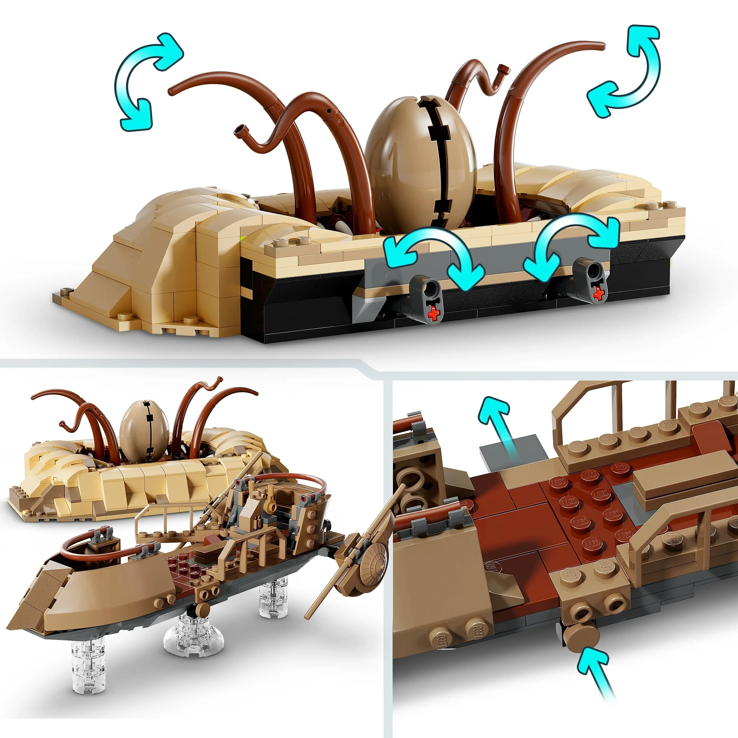 LEGO Star Wars: Die Rückkehr der Jedi-Ritter Wüsten-Skiff und Sarlacc-Grube, Fantasy-Set zum Sammeln und Bauen, Bauspielzeug, Geschenk für Jungen, Mädchen und alle Fans 75396 - Image 8