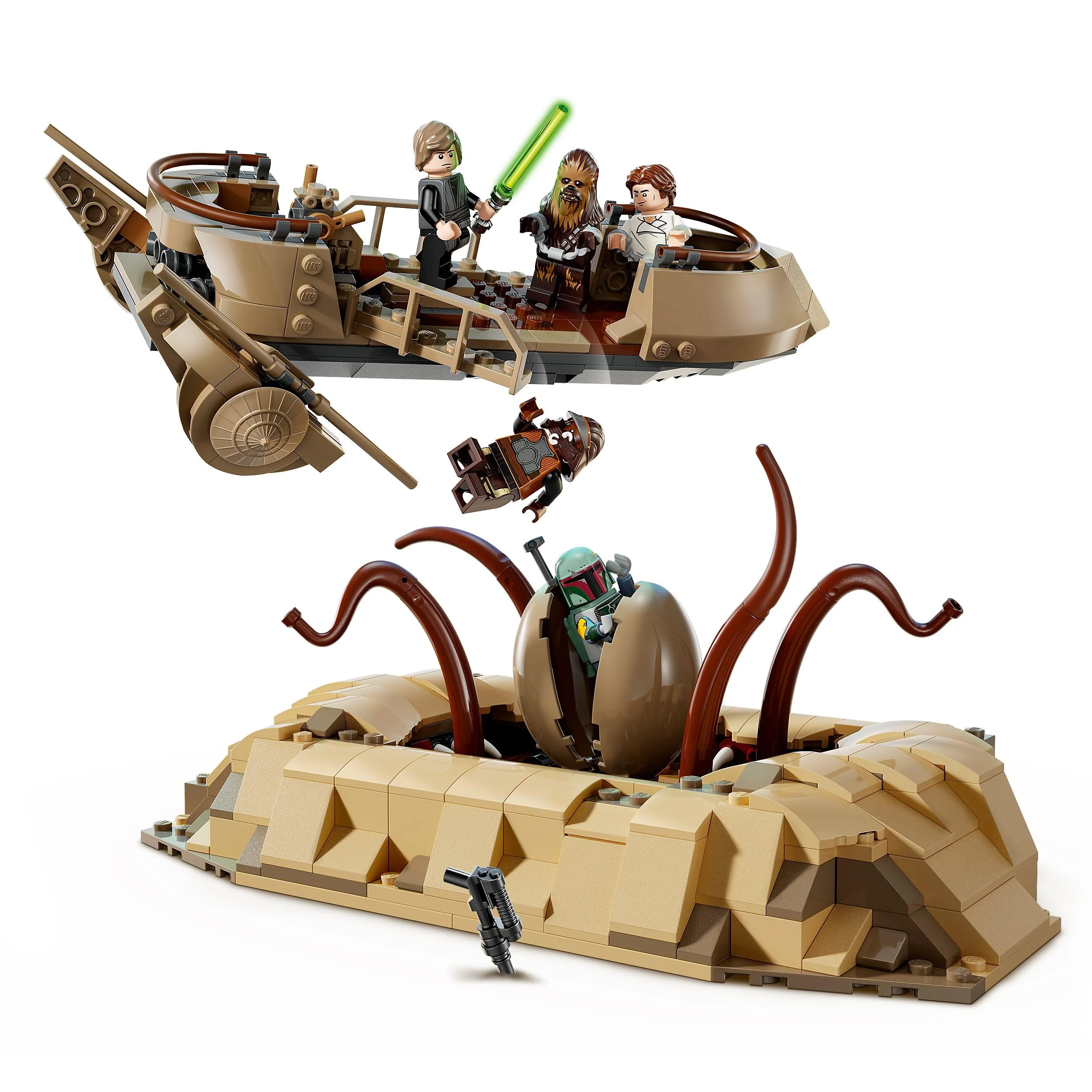 LEGO Star Wars: Die Rückkehr der Jedi-Ritter Wüsten-Skiff und Sarlacc-Grube, Fantasy-Set zum Sammeln und Bauen, Bauspielzeug, Geschenk für Jungen, Mädchen und alle Fans 75396 - Image 9