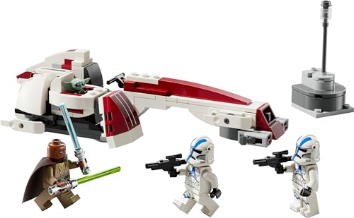 LEGO Star Wars Flucht mit dem BARC Speeder, The Mandalorian Set, Spielzeug-Bike mit Seitenwagen, enthält die Figuren Kelleran Beq und Grogu, Geschenk für Jungen und Mädchen ab 8 Jahren 75378 - Image 4