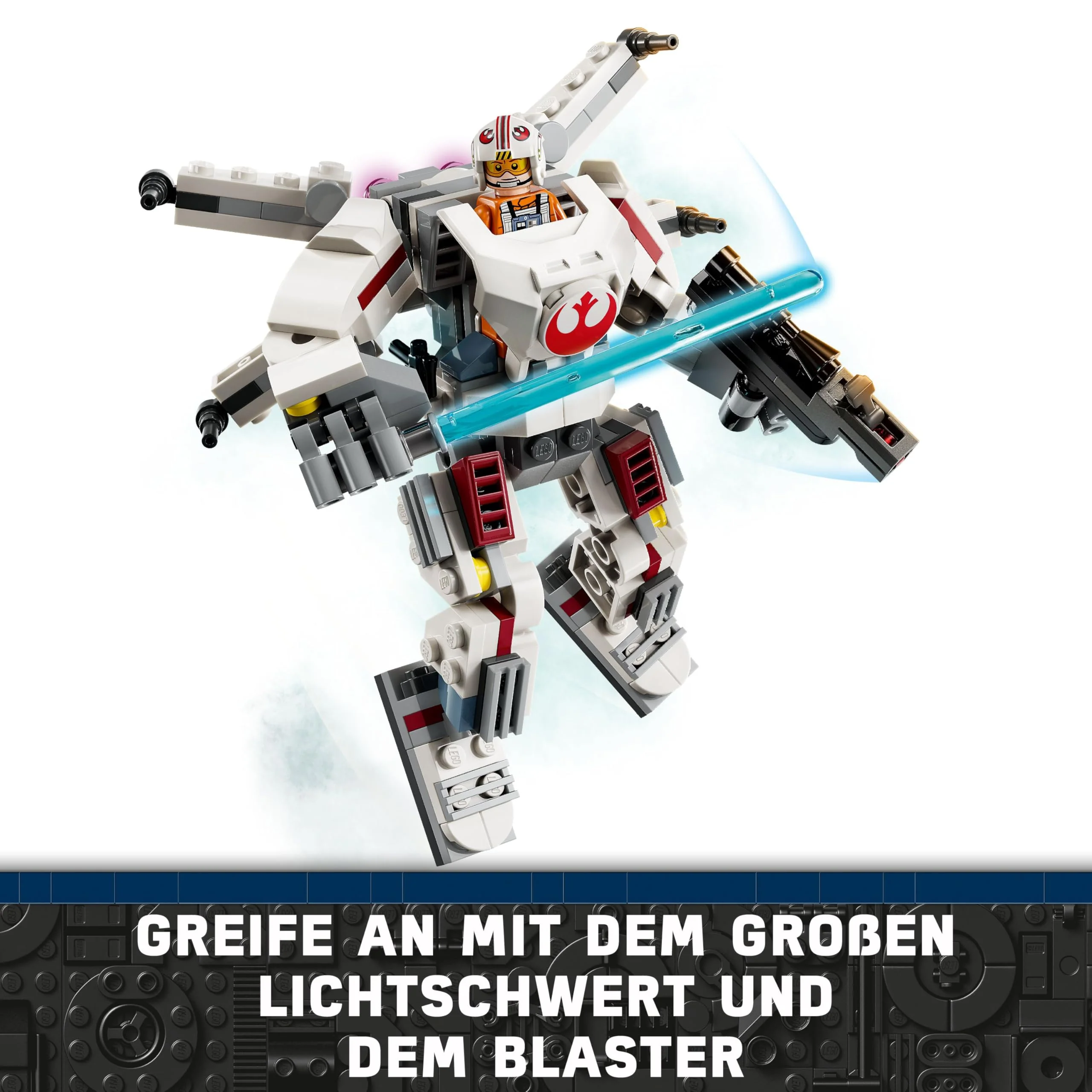 LEGO Star Wars Luke Skywalkers X-Wing Mech, Bauspielzeug Steinen zum Sammeln, Actionabenteuer, Geschenkidee für kreative Jungen und Mädchen ab 6 Jahren 75390 - Image 10