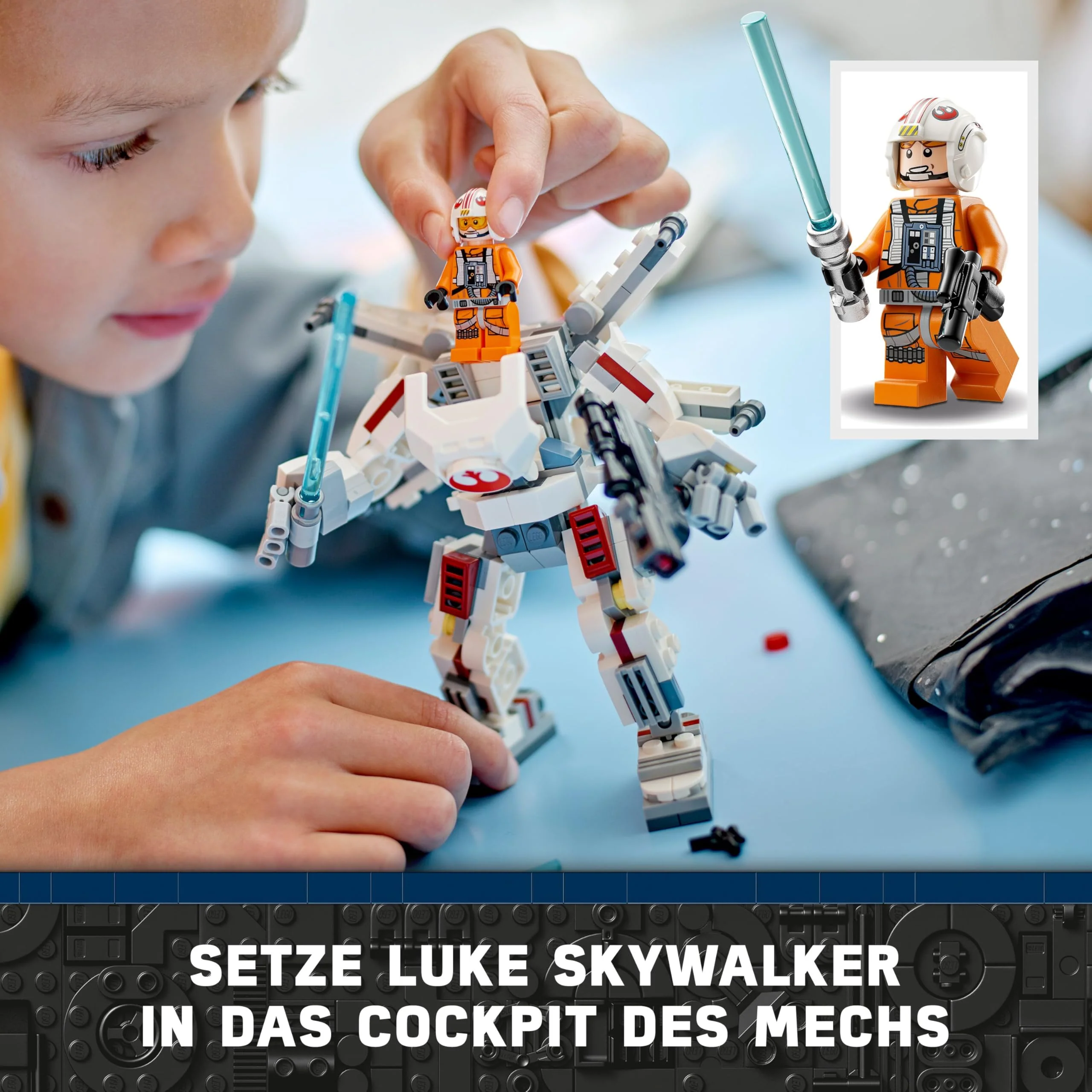 LEGO Star Wars Luke Skywalkers X-Wing Mech, Bauspielzeug Steinen zum Sammeln, Actionabenteuer, Geschenkidee für kreative Jungen und Mädchen ab 6 Jahren 75390 - Image 11