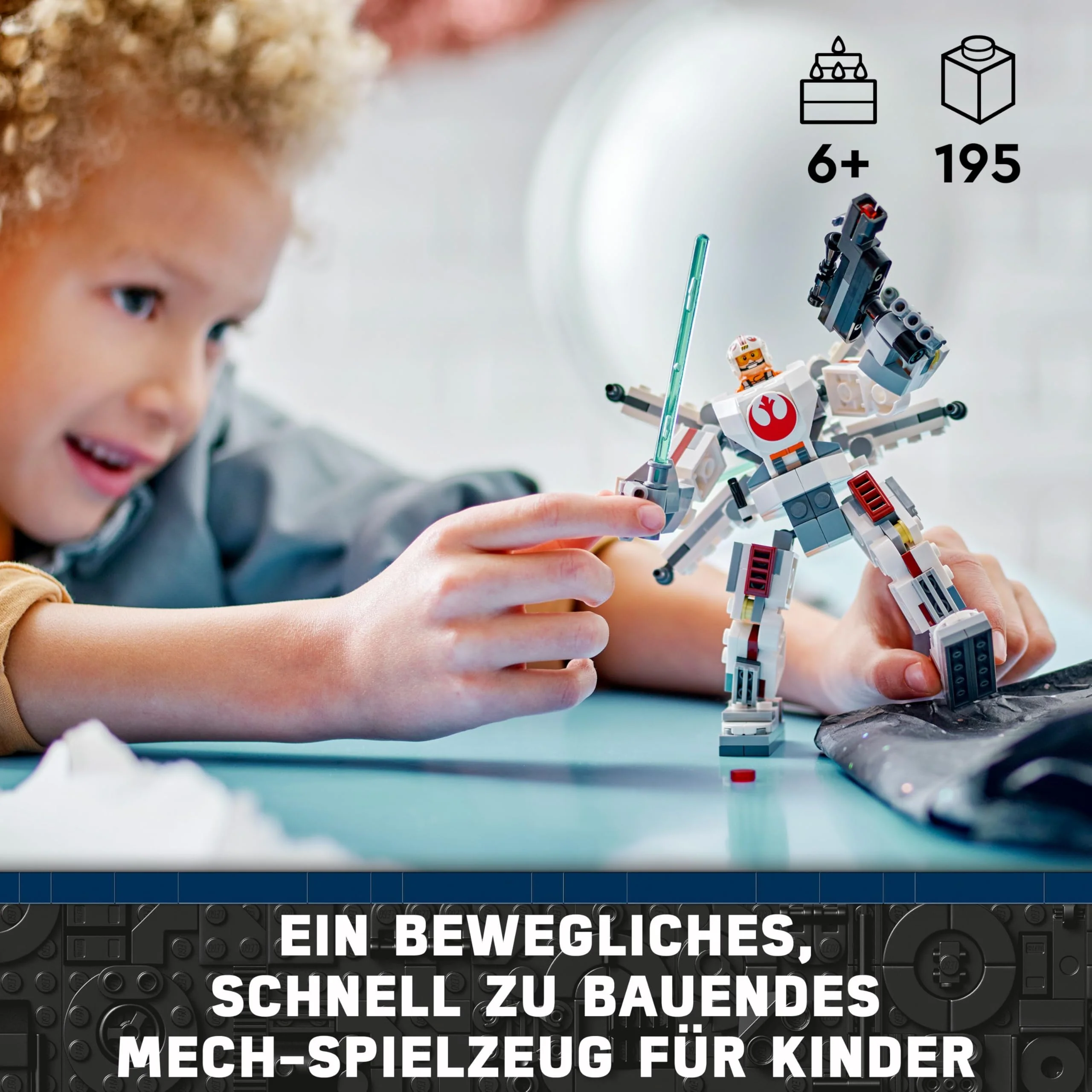 LEGO Star Wars Luke Skywalkers X-Wing Mech, Bauspielzeug Steinen zum Sammeln, Actionabenteuer, Geschenkidee für kreative Jungen und Mädchen ab 6 Jahren 75390 - Image 12