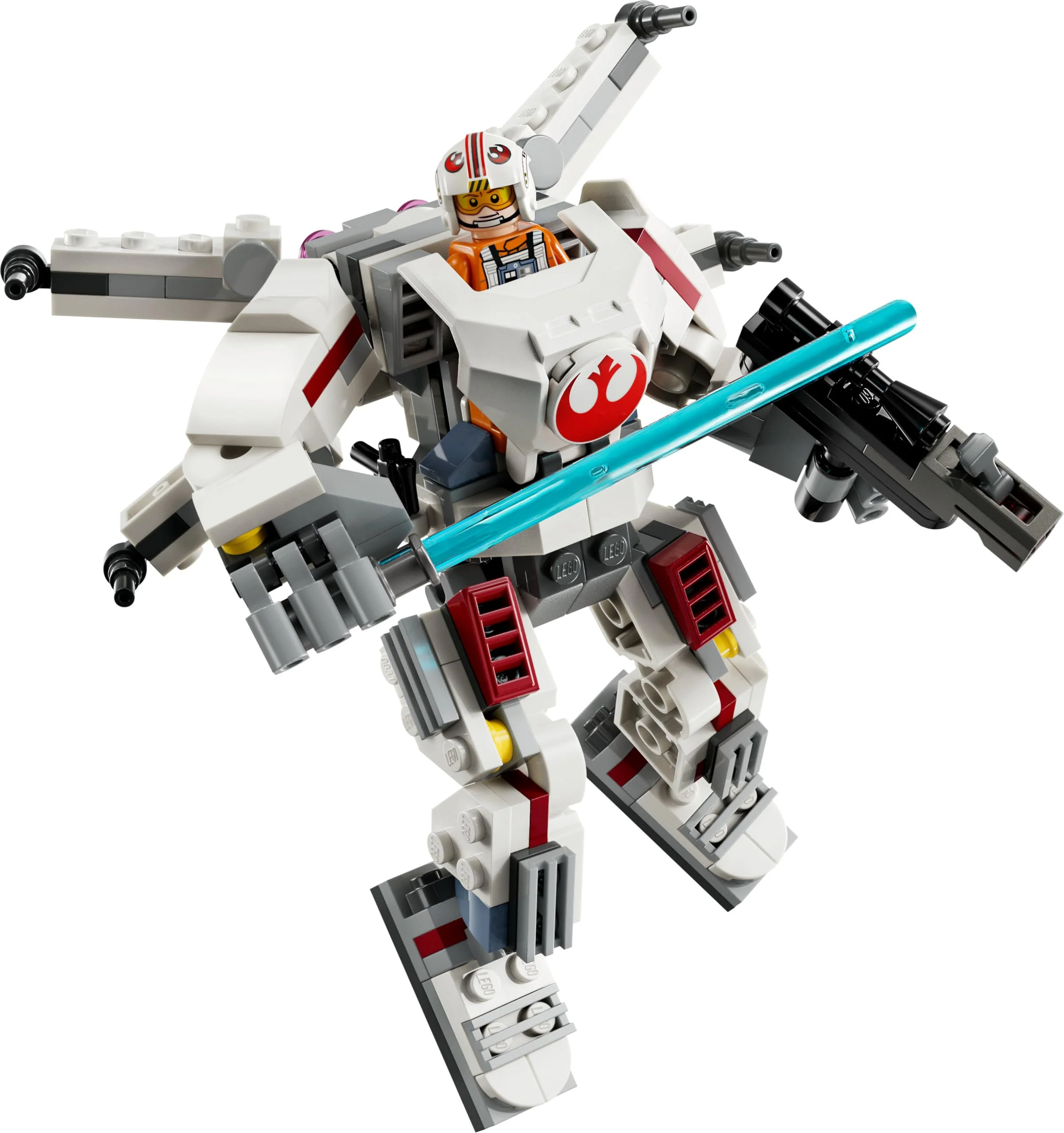 LEGO Star Wars Luke Skywalkers X-Wing Mech, Bauspielzeug Steinen zum Sammeln, Actionabenteuer, Geschenkidee für kreative Jungen und Mädchen ab 6 Jahren 75390 - Image 4
