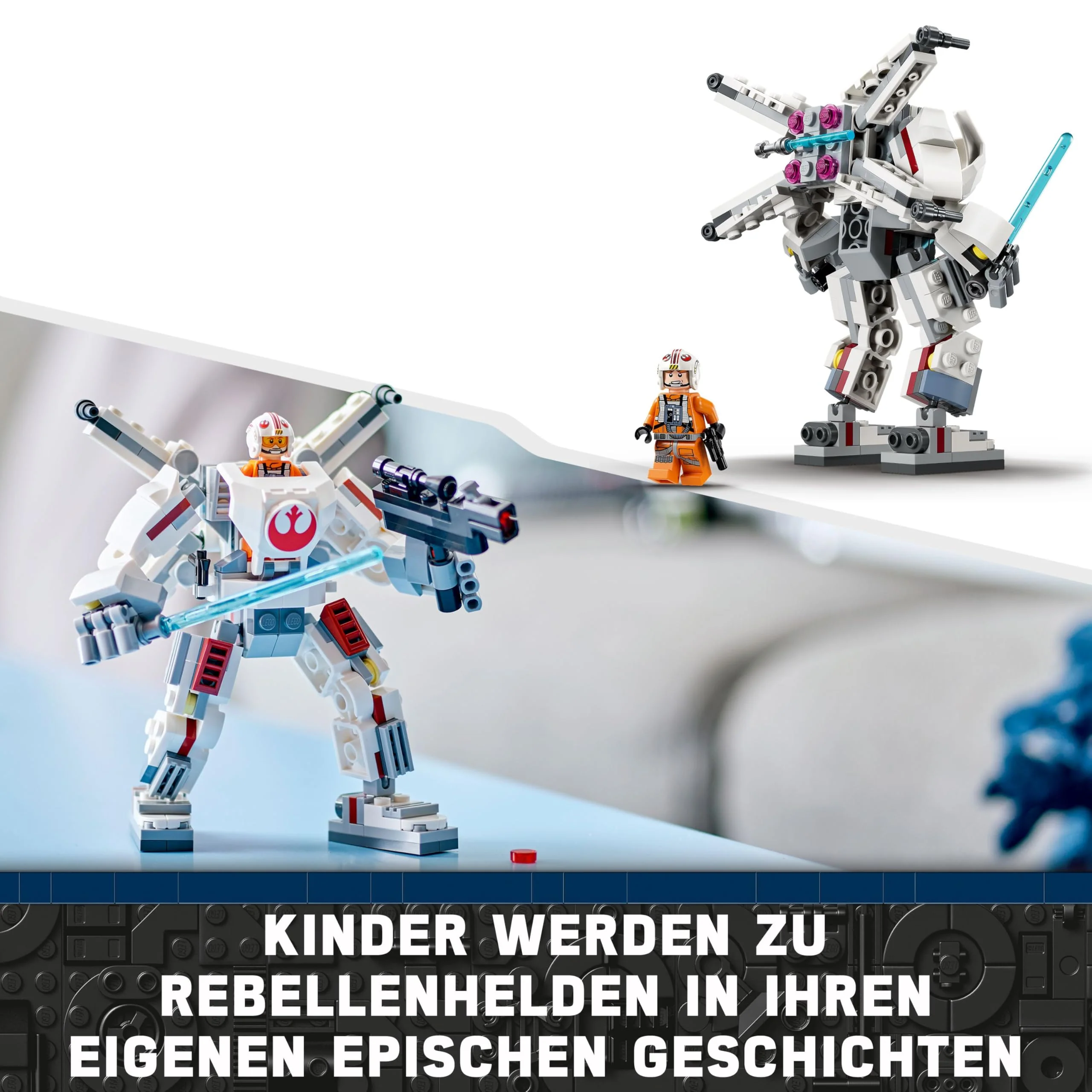 LEGO Star Wars Luke Skywalkers X-Wing Mech, Bauspielzeug Steinen zum Sammeln, Actionabenteuer, Geschenkidee für kreative Jungen und Mädchen ab 6 Jahren 75390 - Image 9