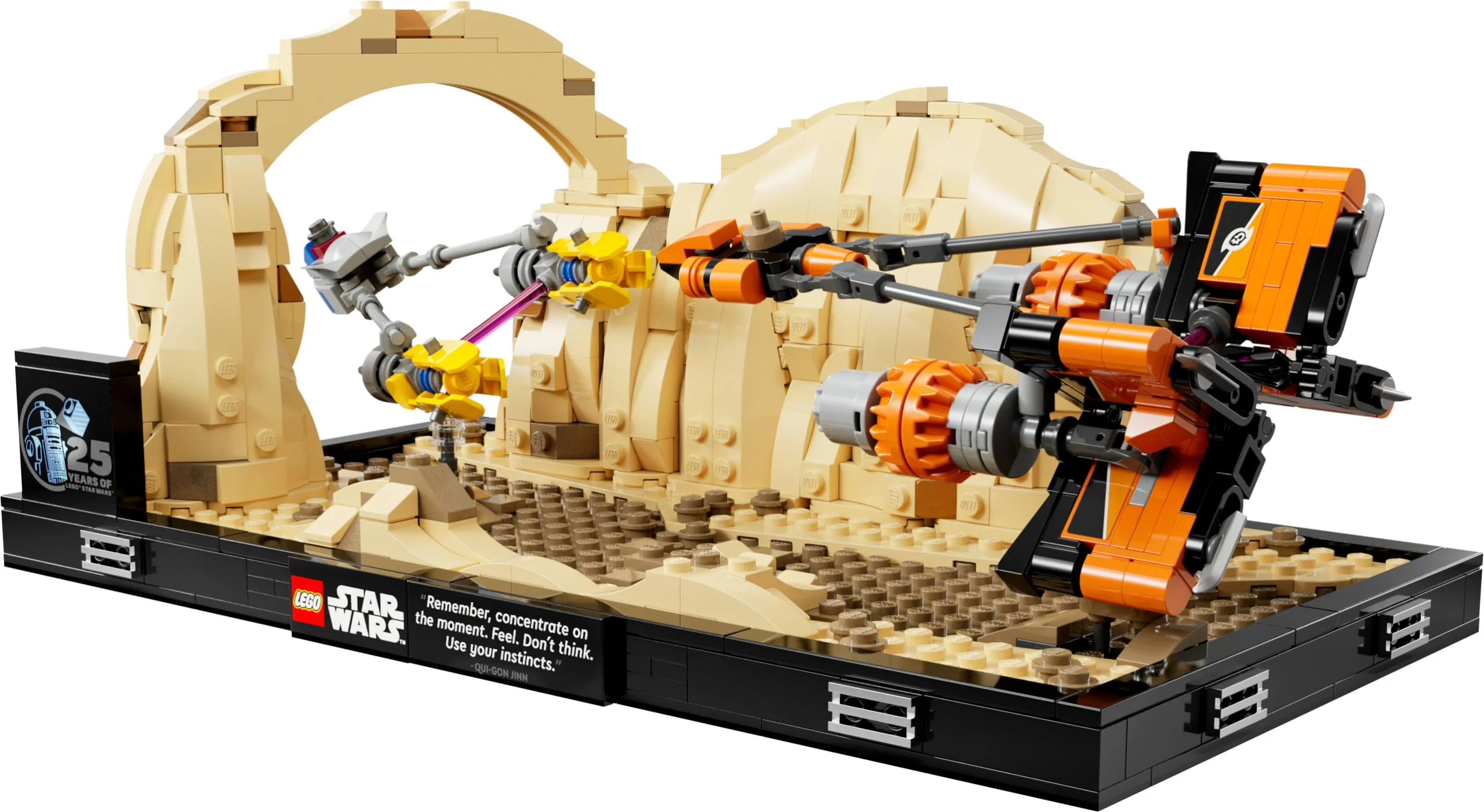 LEGO Star Wars Podrennen in Mos Espa – Diorama, Set für Erwachsene, Die dunkle Bedrohung Modellbausatz, enthält Anakin Skywalker's Podracer, Sammlerstück, Geschenke für Männer und Frauen 75380 - Image 4