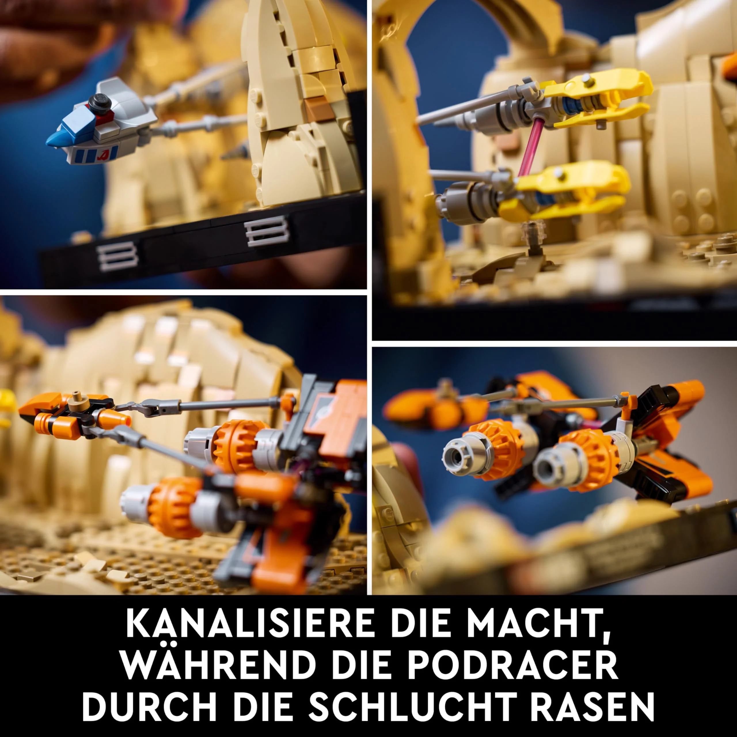 LEGO Star Wars Podrennen in Mos Espa – Diorama, Set für Erwachsene, Die dunkle Bedrohung Modellbausatz, enthält Anakin Skywalker's Podracer, Sammlerstück, Geschenke für Männer und Frauen 75380 - Image 9