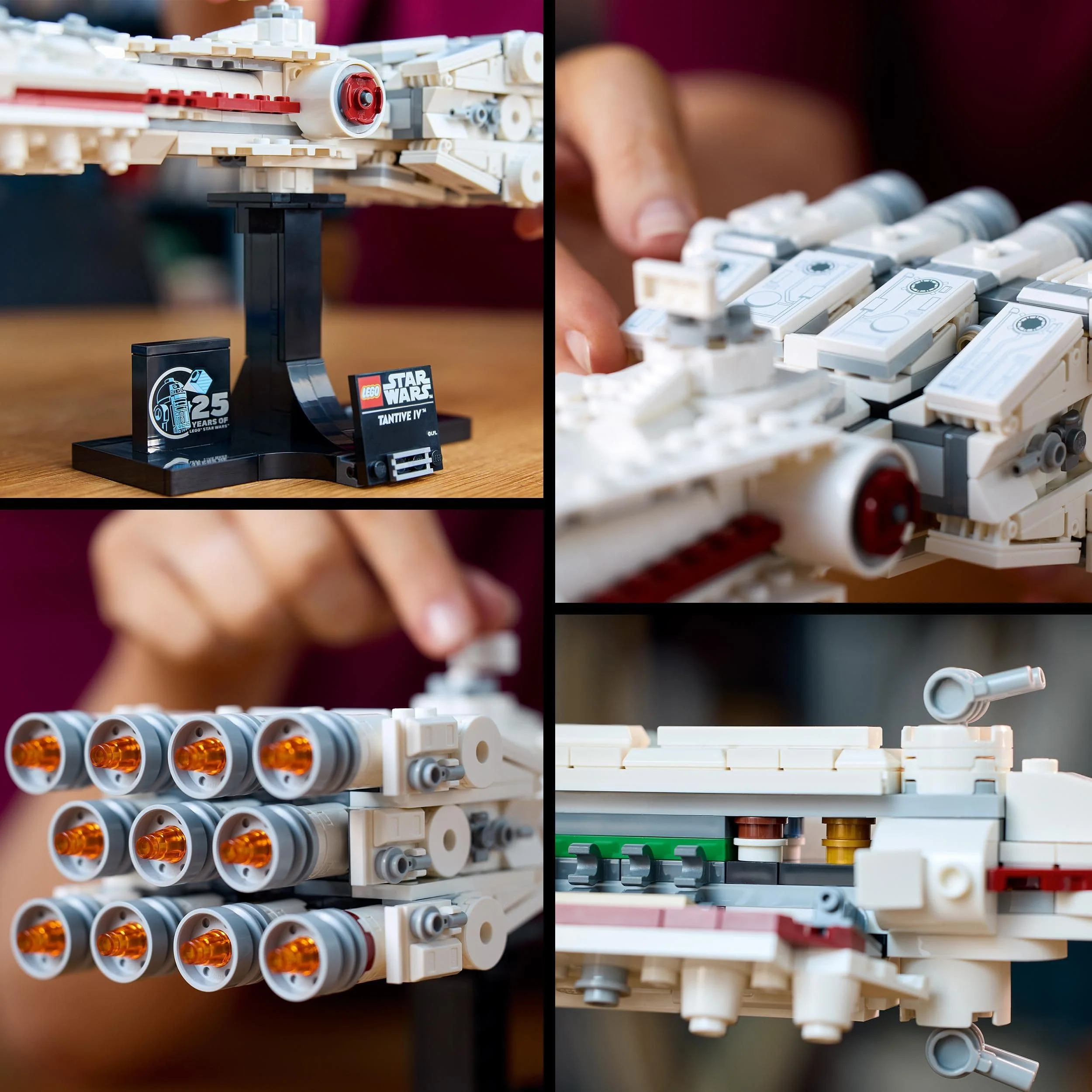 LEGO Star Wars: Tantive IV, Modell eines Sternenschiffs aus Star Wars: Eine Neue Hoffnung zum Bauen und Sammeln für Erwachsene, legendärer Sternjäger, Grandioses Geburtstags-Geschenk für Fans 75376 - Image 9