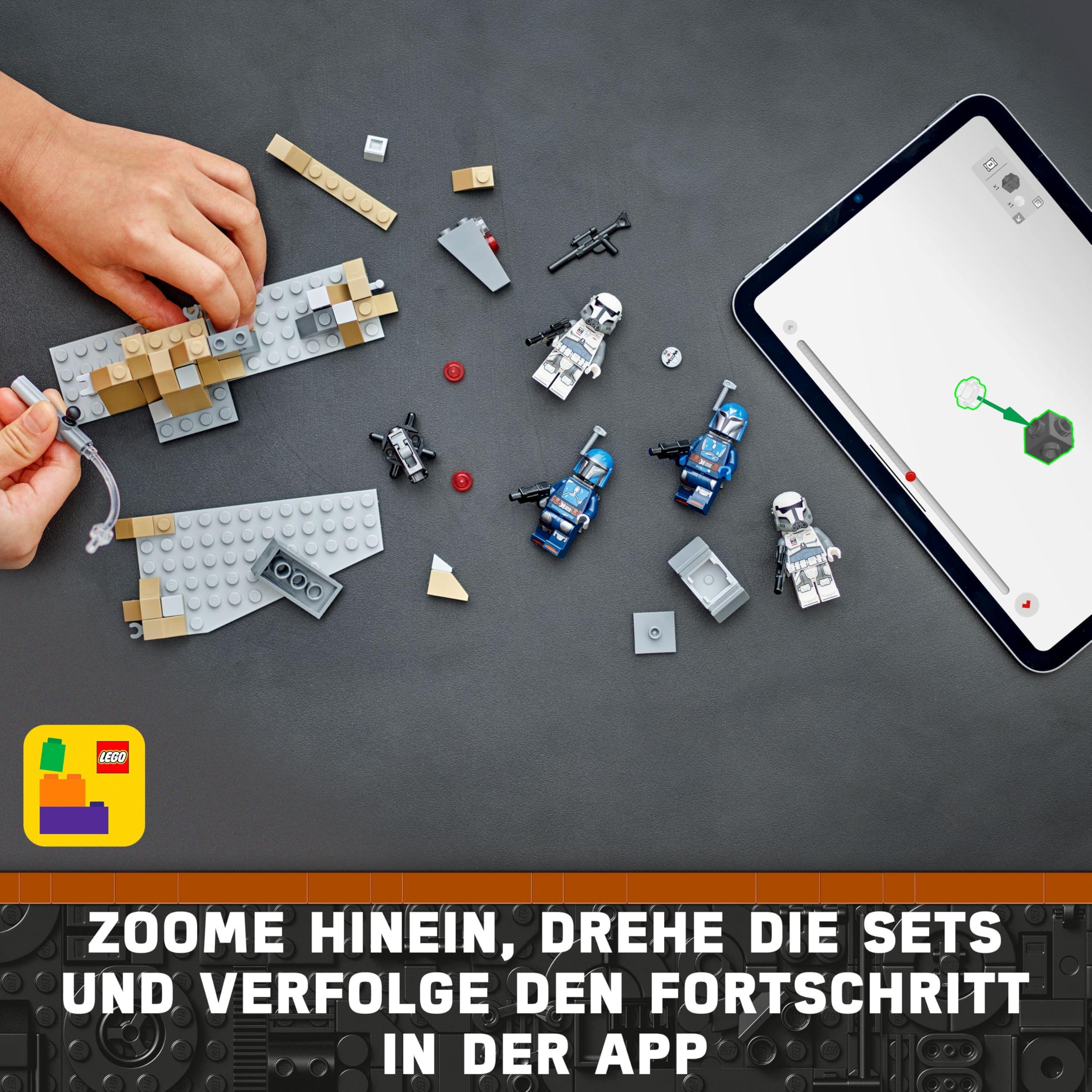 LEGO Star Wars: The Mandalorian Hinterhalt auf Mandalore Battle Pack, Abenteuer-Bauspielzeug für Kinder, Action-Spielset zum Sammeln, Geschenkidee für Jungen und Mädchen 75373 - Image 8