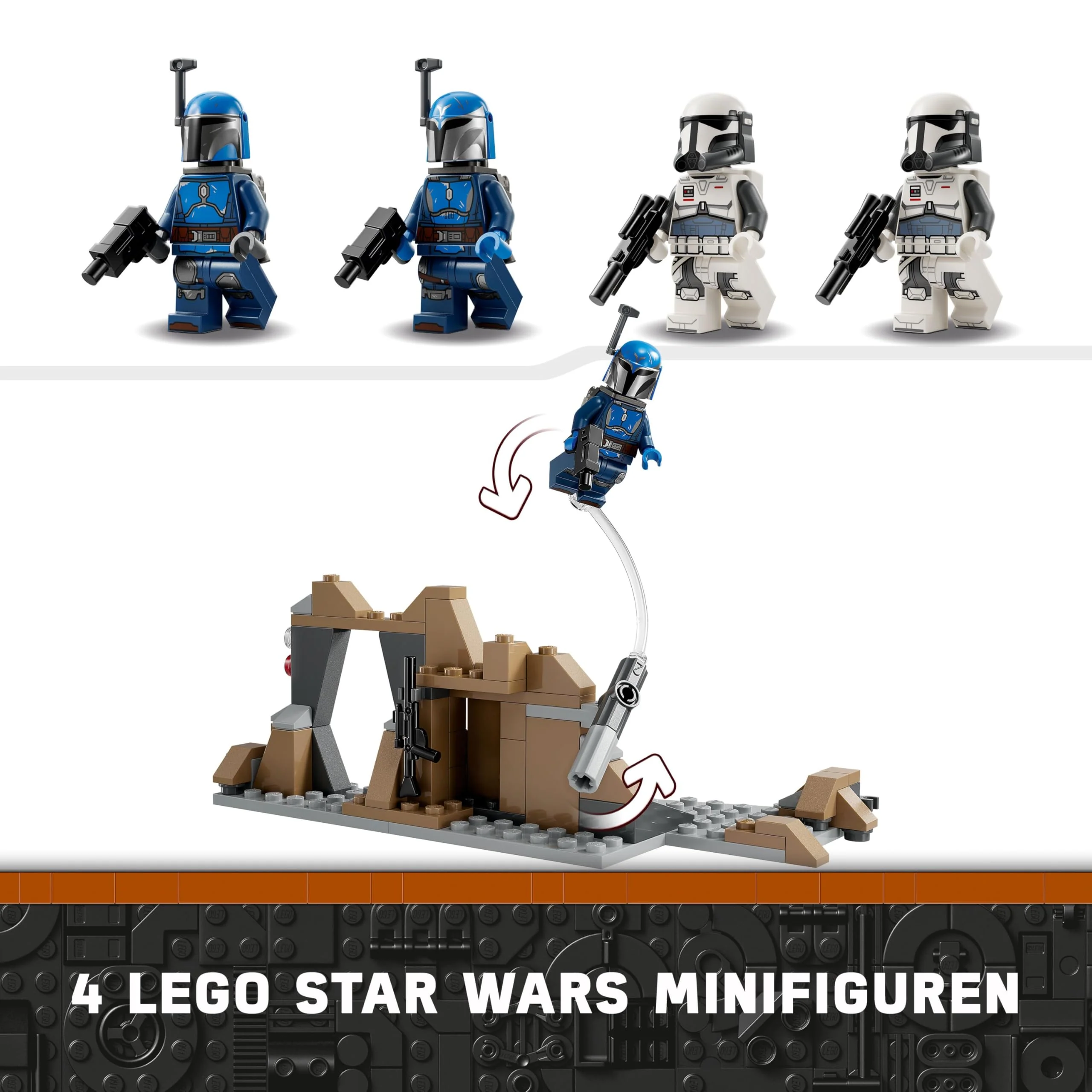 LEGO Star Wars: The Mandalorian Hinterhalt auf Mandalore Battle Pack, Abenteuer-Bauspielzeug für Kinder, Action-Spielset zum Sammeln, Geschenkidee für Jungen und Mädchen 75373 - Image 9
