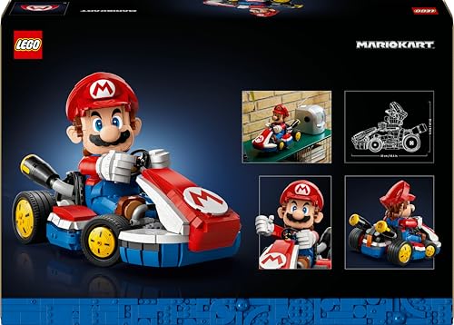 LEGO Super Mario: Mario Kart: Mario & Standard-Kart – Nintendo Figur und baubares Auto für Gaming-Fans – Sammlerstück für Erwachsene Gamer und Fans von Videospielen 72037 - Image 2