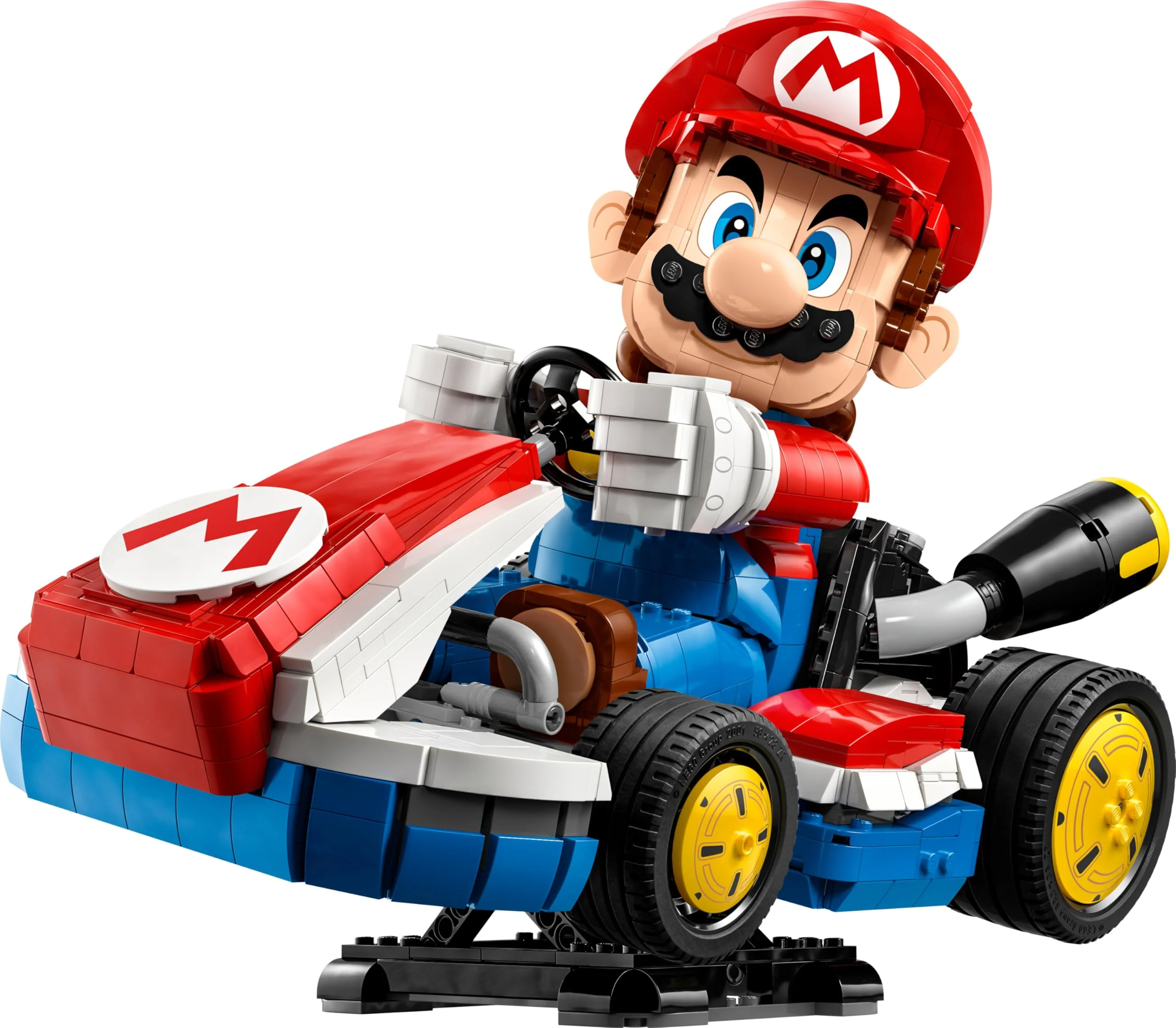 LEGO Super Mario: Mario Kart: Mario & Standard-Kart – Nintendo Figur und baubares Auto für Gaming-Fans – Sammlerstück für Erwachsene Gamer und Fans von Videospielen 72037 - Image 3
