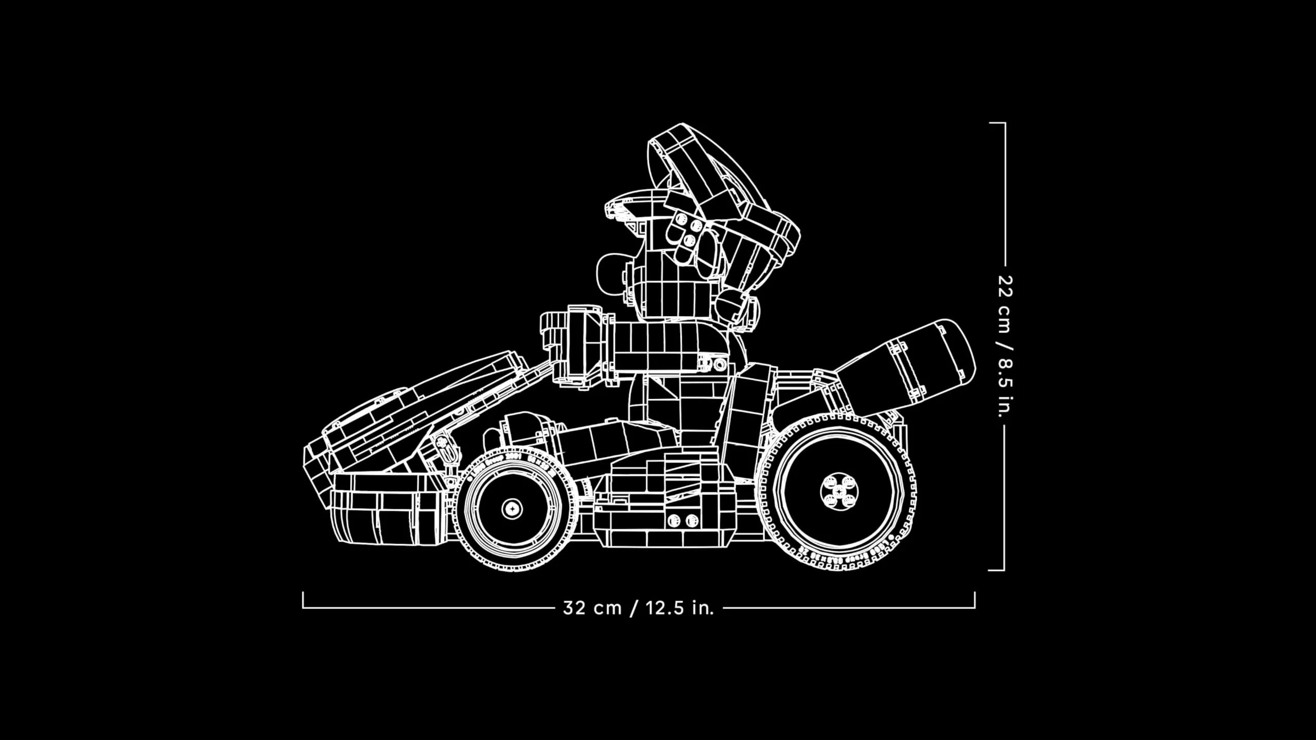 LEGO Super Mario: Mario Kart: Mario & Standard-Kart – Nintendo Figur und baubares Auto für Gaming-Fans – Sammlerstück für Erwachsene Gamer und Fans von Videospielen 72037 - Image 5
