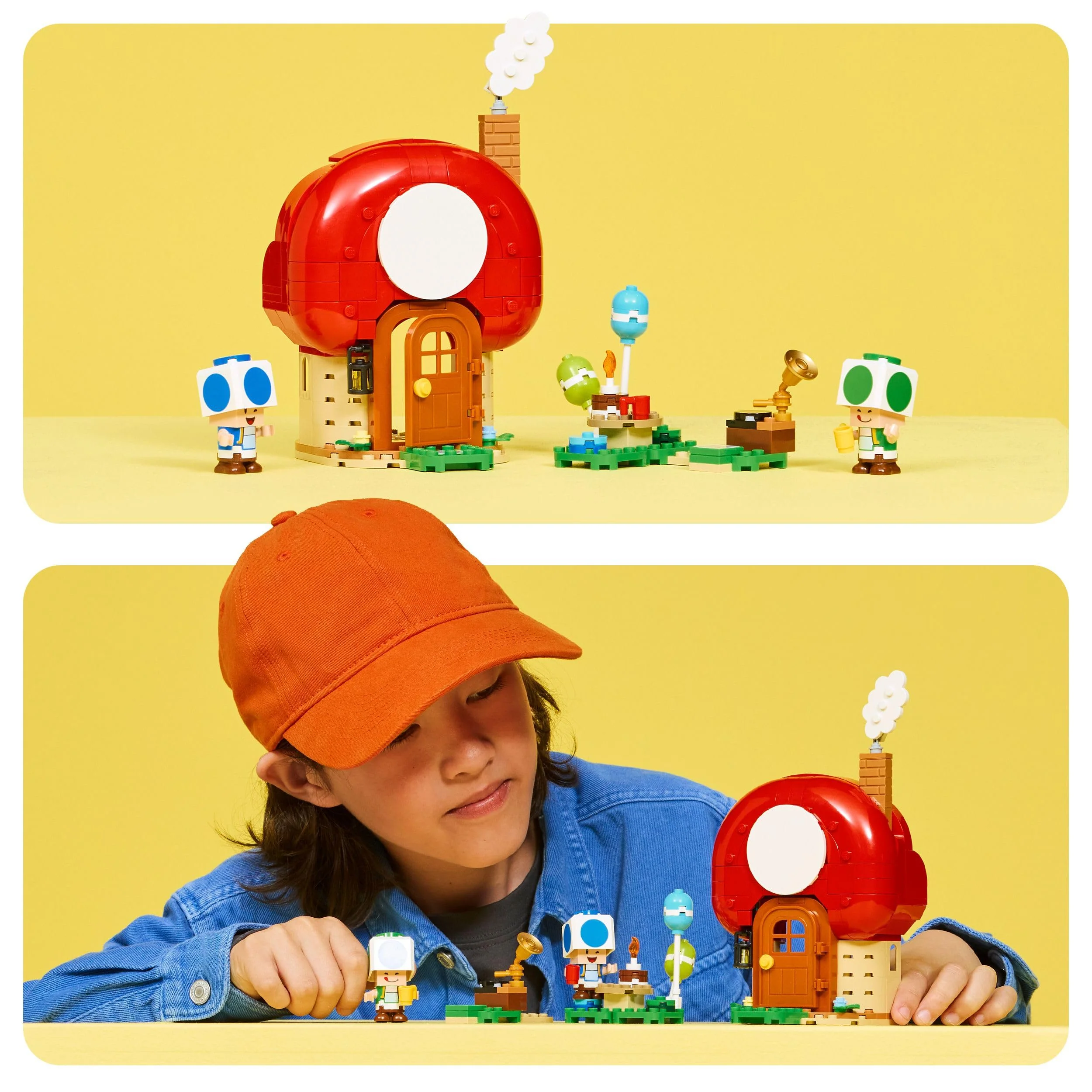 LEGO Super Mario Party bei Toads Haus - Interaktives Set mit 2 Figuren, Küche, Schlafzimmer & Picknicktisch - Kinder Spielset zum Bauen - Gamer Geschenk für Jungen & Mädchen ab 7 Jahren - 72041 - Image 3