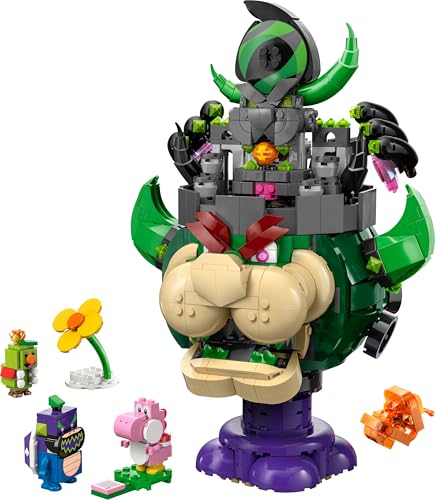 LEGO Super Mario Prinz Florian & Schloss Bowser - Interaktives Spielzeug mit 4 Figuren - Pinker Yoshi & Stand zum Spielen & Ausstellen - Gamer Geschenk für Jungen & Mädchen ab 9 Jahren - 72042 - Image 3