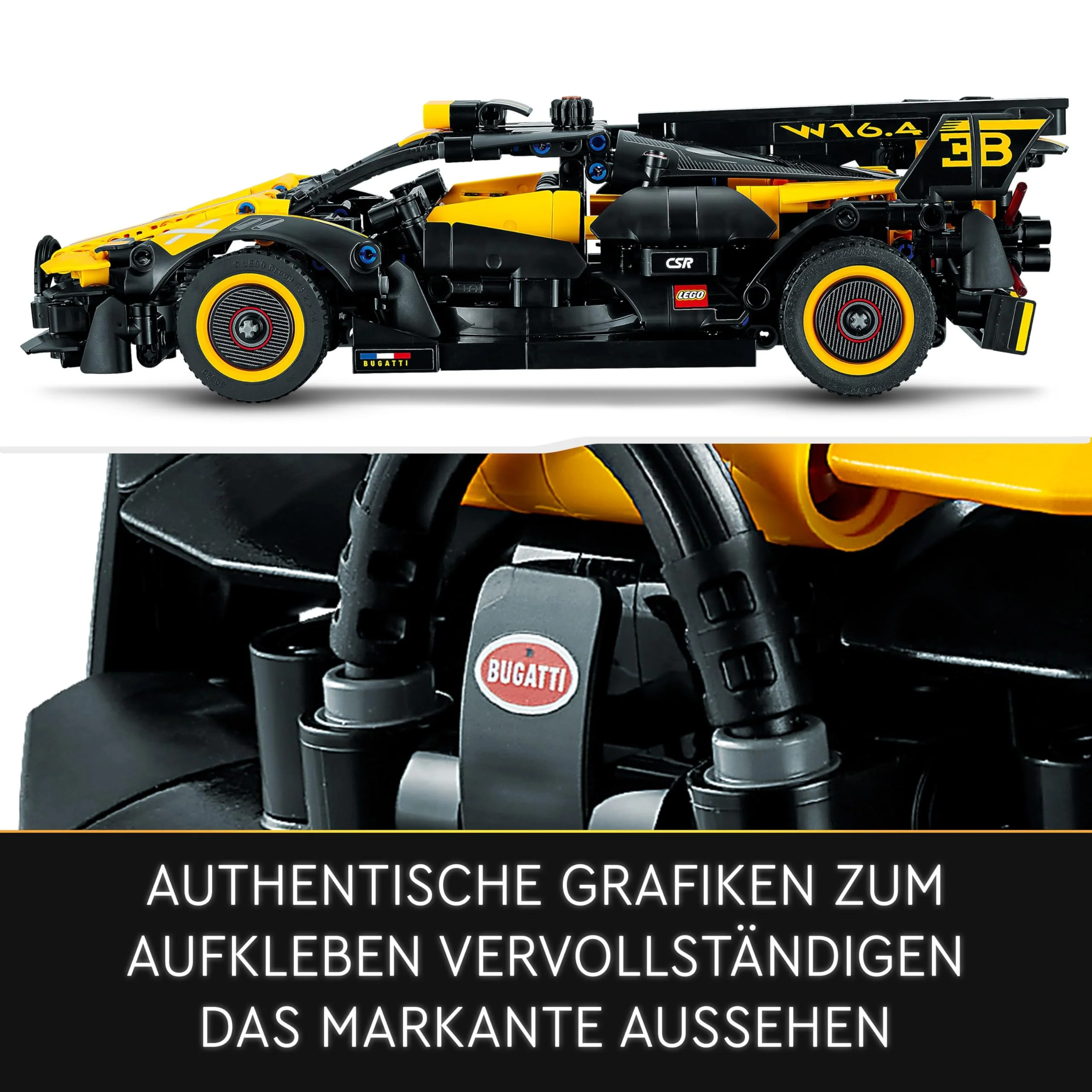 LEGO Technic Bugatti-Bolide, Auto-Modellbausatz, Sportwagen-Spielzeug, ikonisches Auto Set zum Sammeln, Bauspielzeug ab 9 Jahren 42151 - Image 7