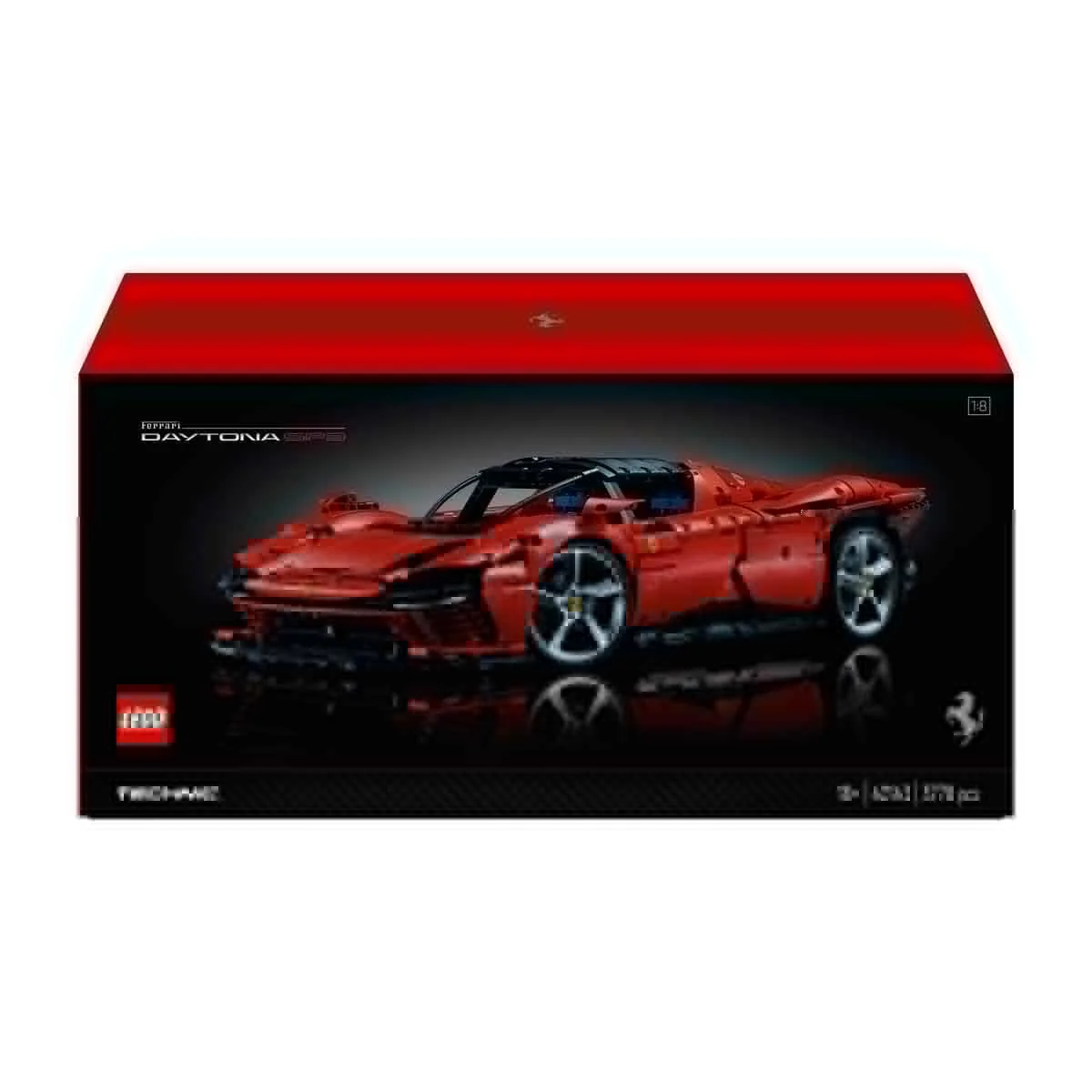LEGO Technic Ferrari Daytona SP3 Modellauto-Bausatz im Maßstab 1:8, roter Super-Sportwagen, erweitertes Auto-Modell Sammlerstück, Ultimate Car Concept 42143 - Image 8