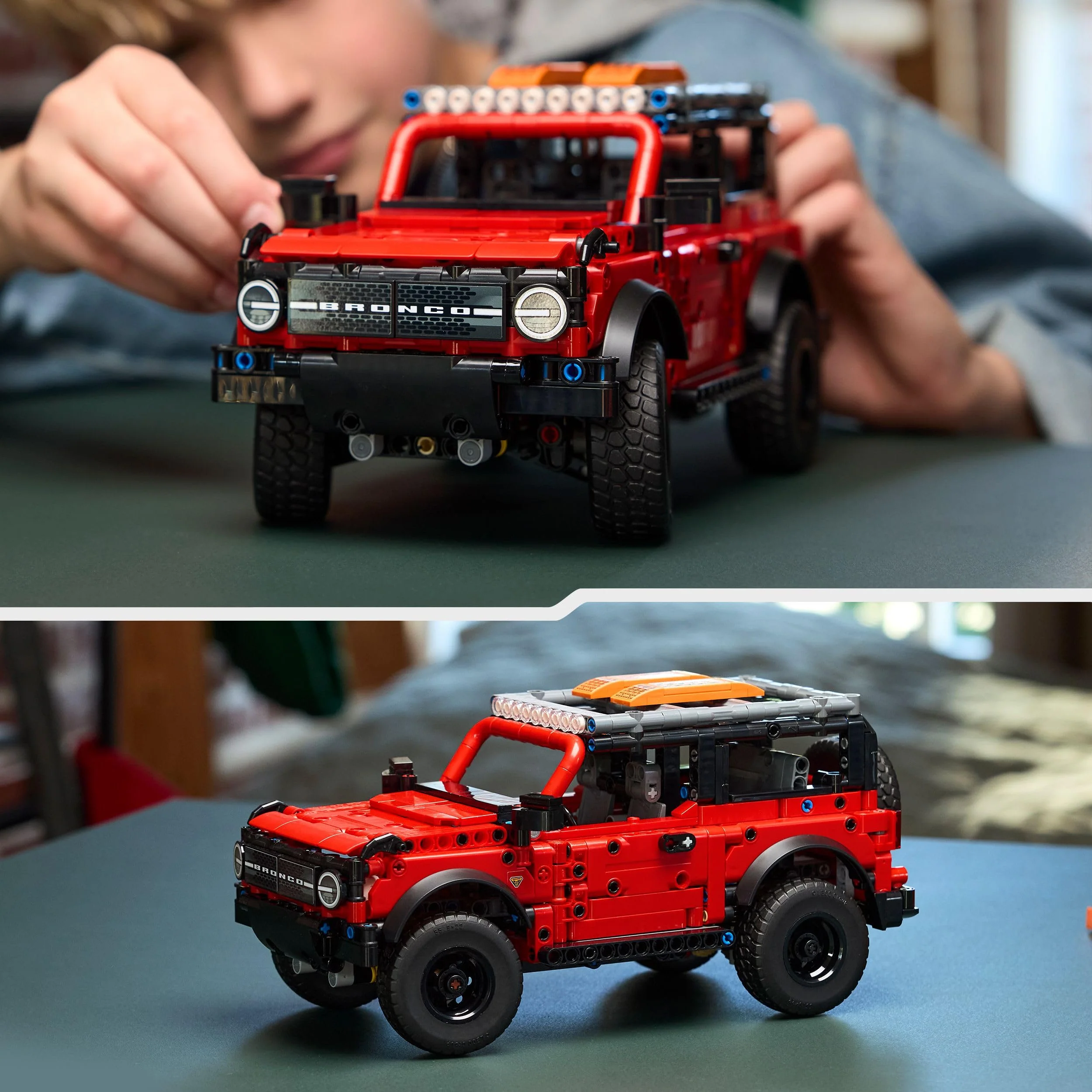 LEGO Technic Ford Bronco SUV Offroad-Fahrzeug – Modellauto mit aufklappbaren Türen, V6-Motor, Federung und Lenkung – Sammelmodell und Geschenk für Jungen ab 9 Jahren – 42213 - Image 4