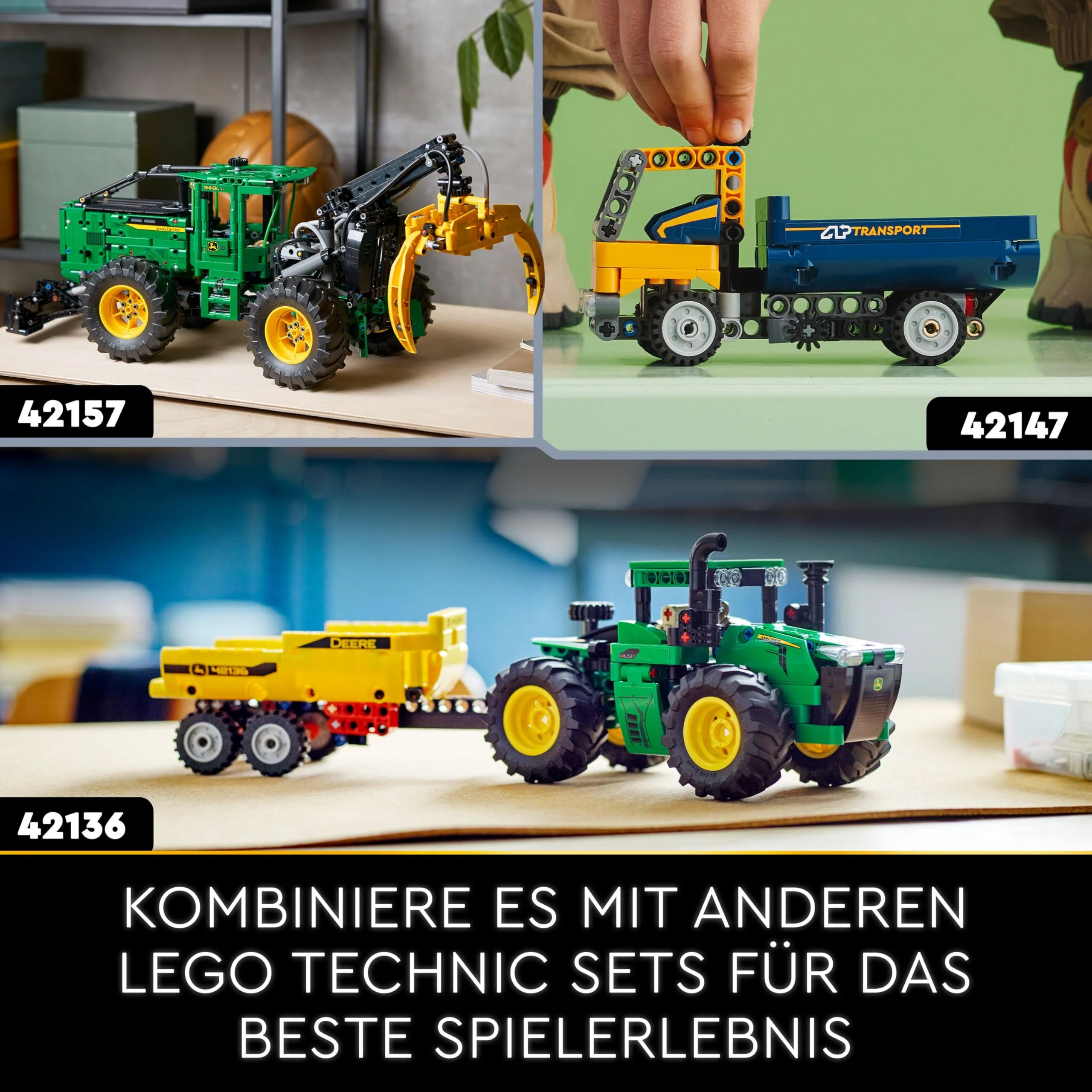 LEGO Technic John Deere 9700 Forage Harvester, Traktor-Spielzeug für Kinder, Bauernhof-Set, Fahrzeug-Modell mit realistischen Funktionen, Geschenk für Jungen und Mädchen ab 9 Jahren 42168 - Image 7