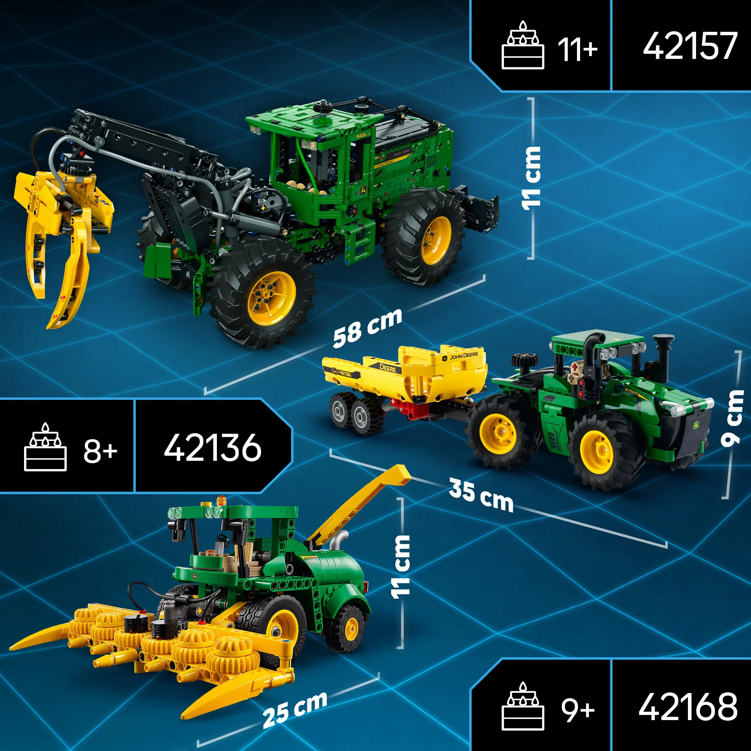 LEGO Technic John Deere 9700 Forage Harvester, Traktor-Spielzeug für Kinder, Bauernhof-Set, Fahrzeug-Modell mit realistischen Funktionen, Geschenk für Jungen und Mädchen ab 9 Jahren 42168 - Image 8