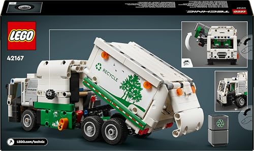 LEGO Technic Mack LR Electric Müllwagen, Müllauto-Modell für Recycling-Rollenspiele, Baubares LKW-Spielzeug für Kinder, Auto-Geschenk für Jungs und Mädchen ab 8 Jahren, die Fahrzeuge lieben 42167 - Image 2