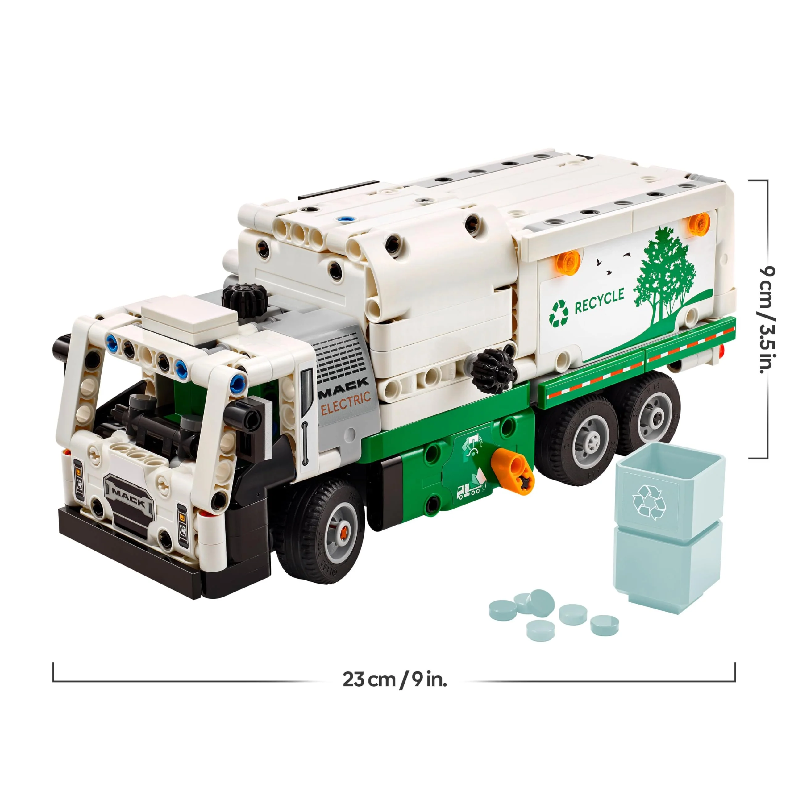 LEGO Technic Mack LR Electric Müllwagen, Müllauto-Modell für Recycling-Rollenspiele, Baubares LKW-Spielzeug für Kinder, Auto-Geschenk für Jungs und Mädchen ab 8 Jahren, die Fahrzeuge lieben 42167 - Image 6