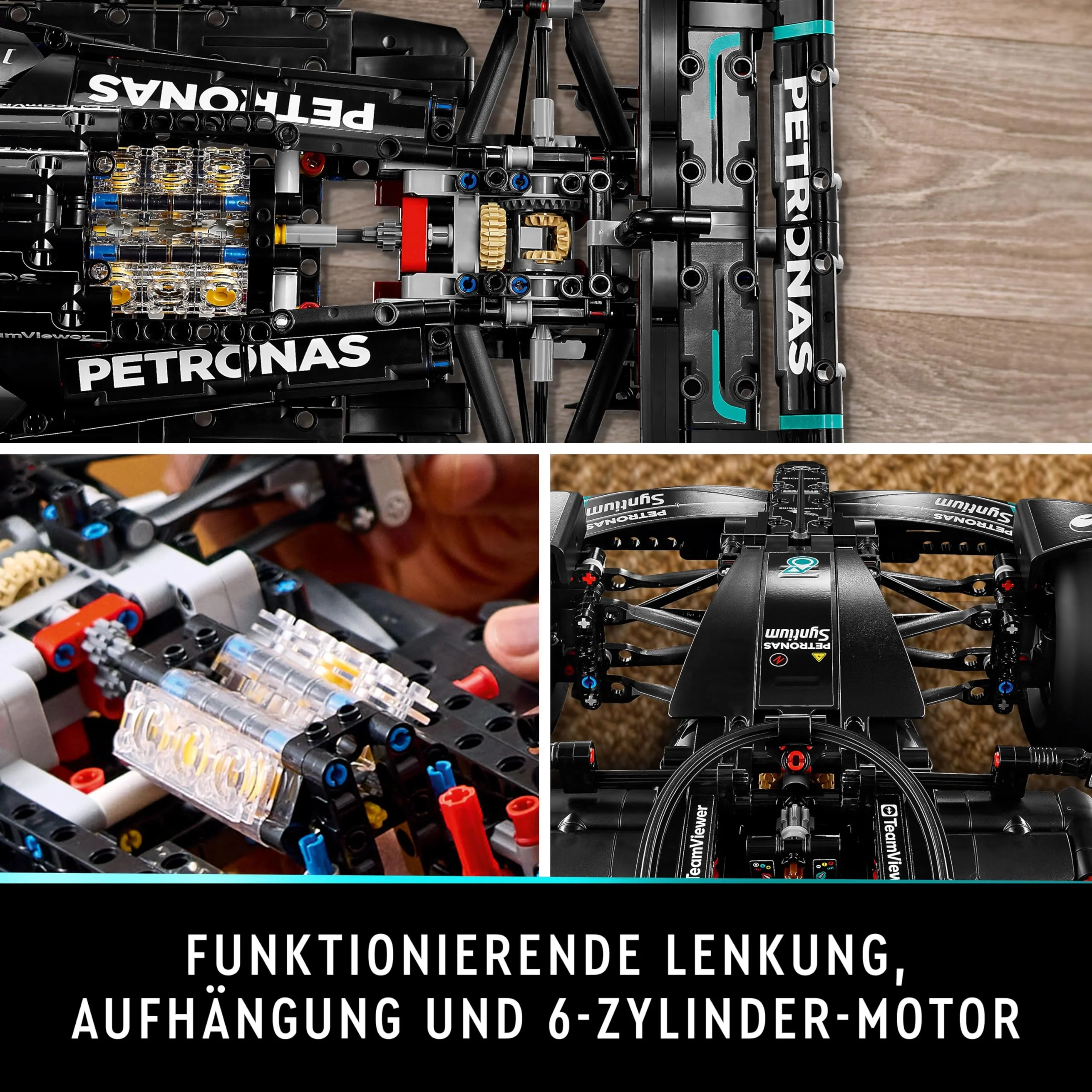 LEGO Technic Mercedes-AMG F1 W14 E Performance Set für Erwachsene, Maßstabsgetreuer Rennwagen Modellbausatz, Sammlerstücke für Zuhause oder Büro, Formel 1 Geschenke für Männer, Frauen 42171 - Image 10