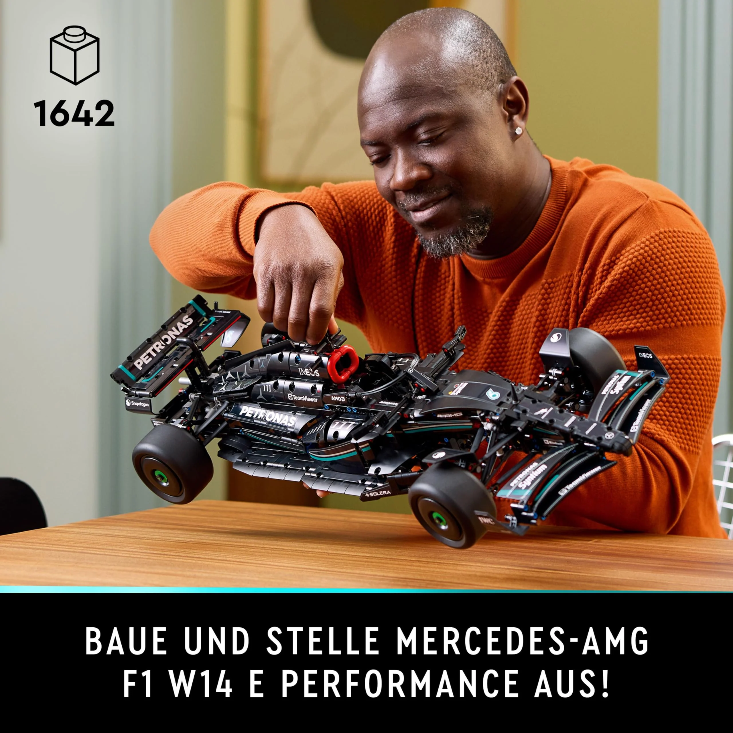LEGO Technic Mercedes-AMG F1 W14 E Performance Set für Erwachsene, Maßstabsgetreuer Rennwagen Modellbausatz, Sammlerstücke für Zuhause oder Büro, Formel 1 Geschenke für Männer, Frauen 42171 - Image 12