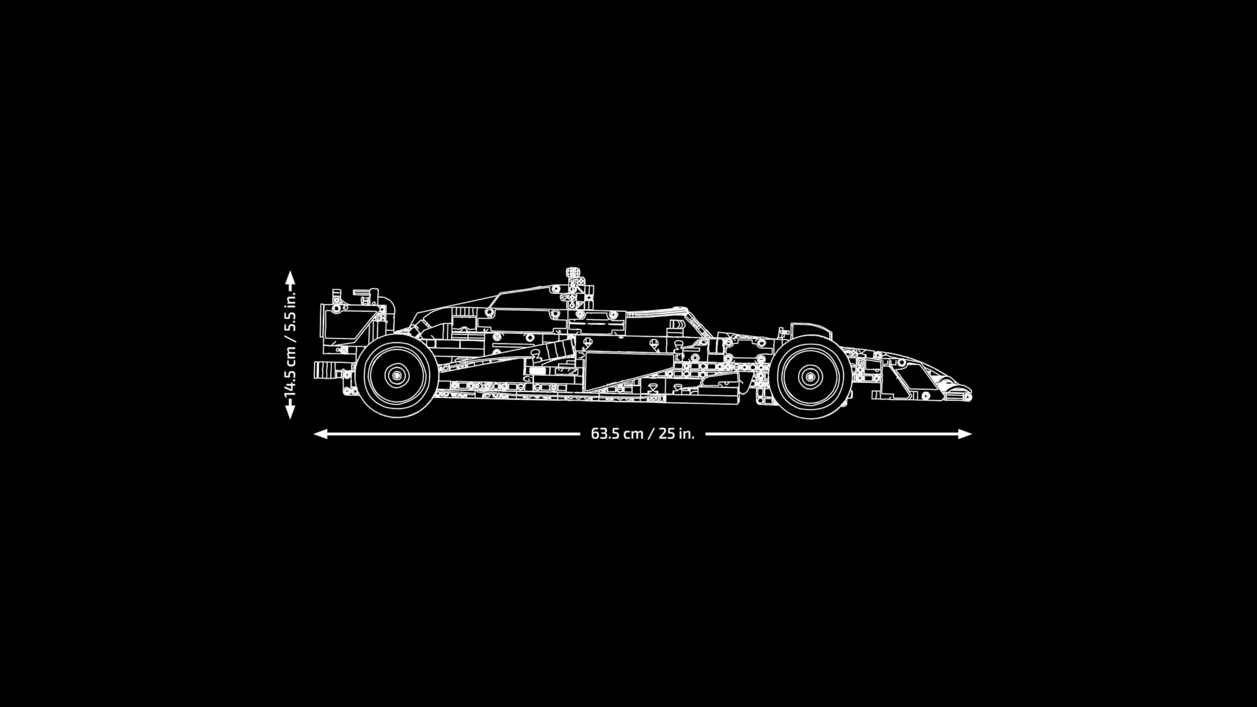 LEGO Technic Oracle Red Bull Racing RB20 F1 Car Model Kit - Collectible Formula 1 Building Set with 1:8 Scale V6 Engine, Gear Box, Steering & DRS - Gift Idea for Adult & Teenage Racing Fans - 42206 - Image 5