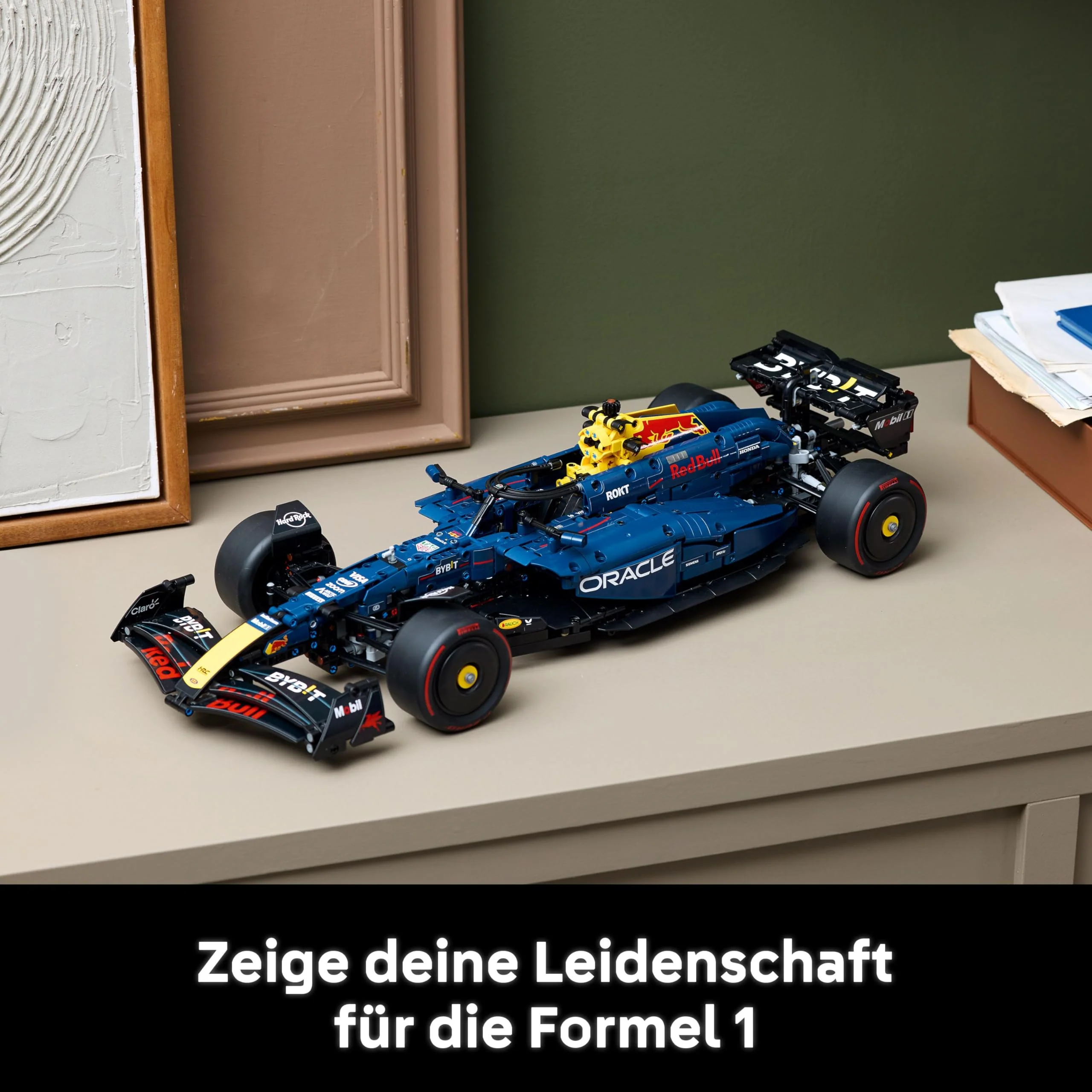LEGO Technic Oracle Red Bull Racing RB20 F1 Car Model Kit - Collectible Formula 1 Building Set with 1:8 Scale V6 Engine, Gear Box, Steering & DRS - Gift Idea for Adult & Teenage Racing Fans - 42206 - Image 7