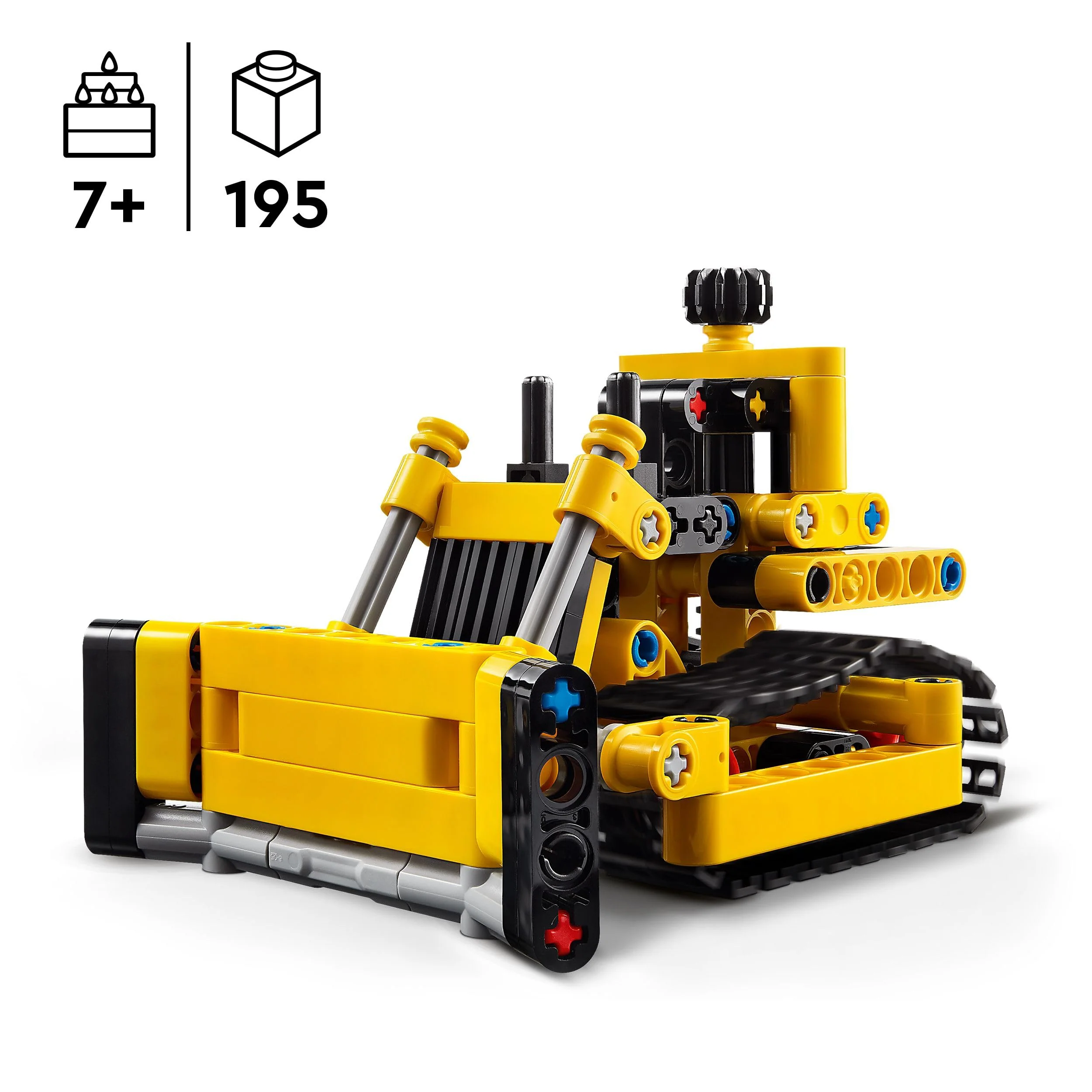 LEGO Technic Schwerlast Bulldozer, Spielzeug-Planierraupe zum Bauen, Ergänze Deine Baustelle, Konstruktionsspielzeug für Kinder, Technik-Geschenk für Jungs und Mädchen ab 7 Jahren 42163 - Image 10