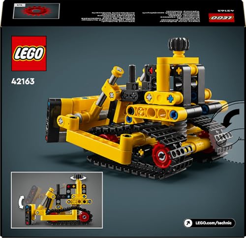 LEGO Technic Schwerlast Bulldozer, Spielzeug-Planierraupe zum Bauen, Ergänze Deine Baustelle, Konstruktionsspielzeug für Kinder, Technik-Geschenk für Jungs und Mädchen ab 7 Jahren 42163 - Image 2