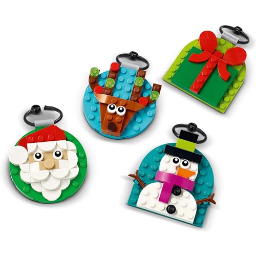 LEGO Verschiedene Christbaumanhänger – Spielzeug zum Bauen mit 4 hängenden Dekorationen inkl. Weihnachtsmann, Schneemann & Rentier – Kreatives Geschenk für Mädchen & Jungen ab 6 Jahren – 40744 - Image 8