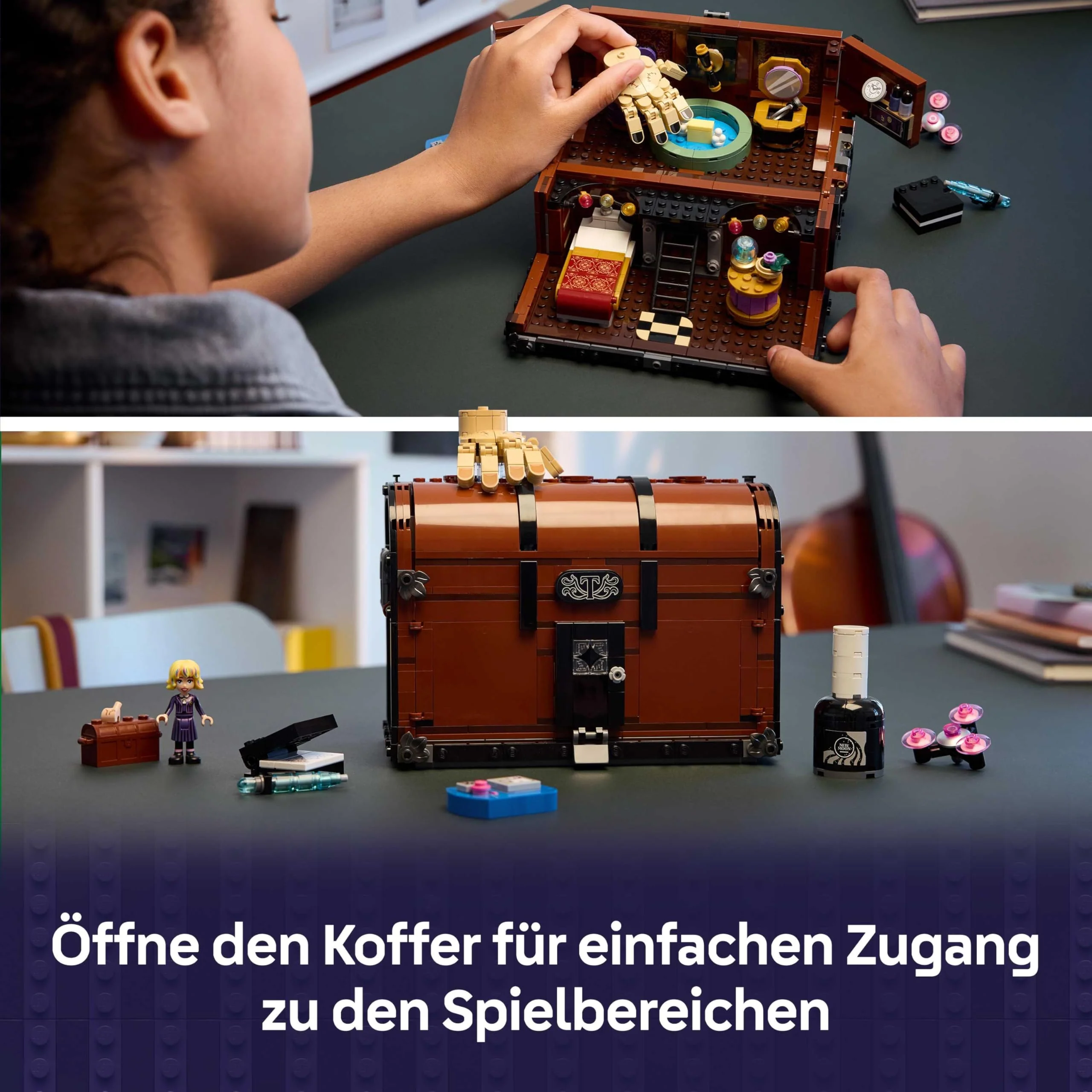 LEGO Wednesday - Die Wohnung des Eiskalten Händchens - Spielzeug zum Bauen mit Enid Minifigur, Händchen Figur & Zubehör - Spielset Geschenk für Mädchen, Jungen & Serienfans ab 12 Jahren - 76785 - Image 9