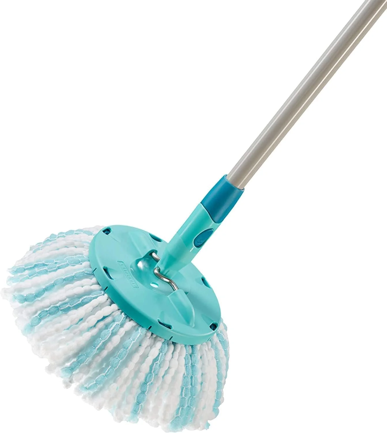 Leifheit 2er Set Ersatzkopf Clean Twist Disc Mop micro duo, für alle Bodenarten, ideale Schmutzaufnahme dank 2-Faser-System, saugfähiger Microfaser, mit hoher Wasser- und Schmutzaufnahme, Ersatzbezug - Image 2