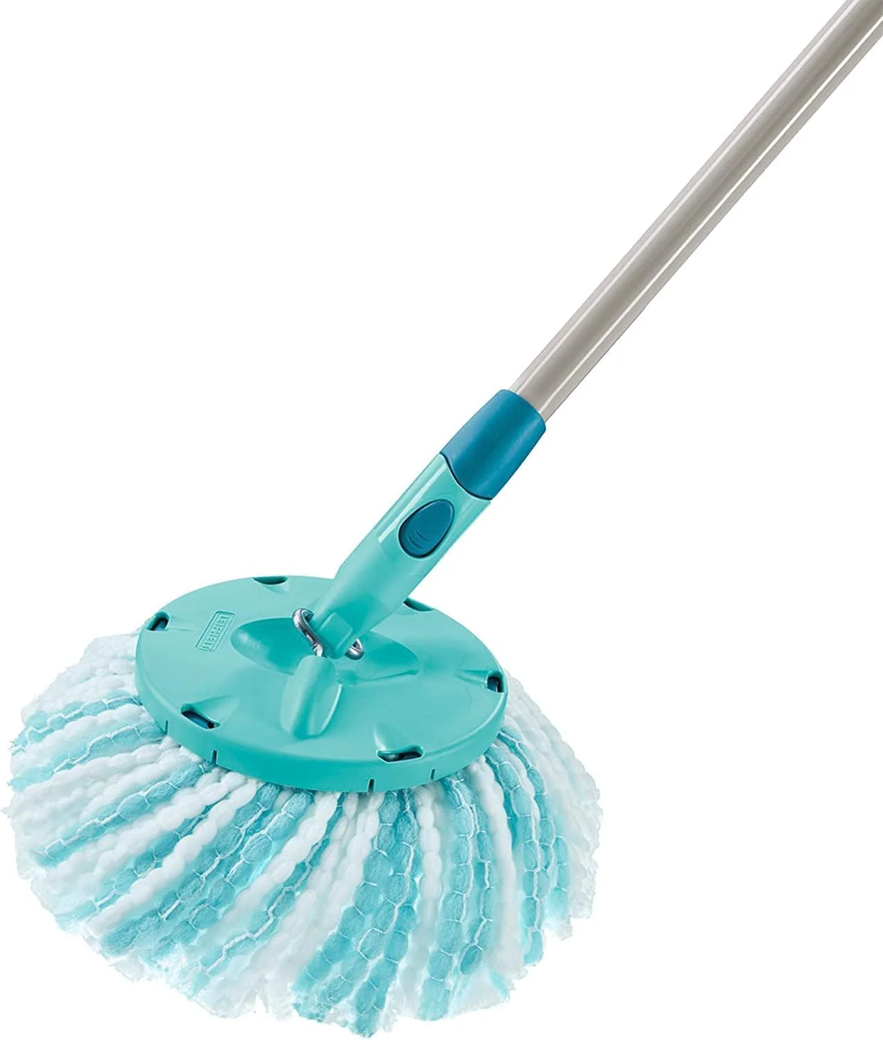 Leifheit 2er Set Ersatzkopf Clean Twist Disc Mop micro duo, für alle Bodenarten, ideale Schmutzaufnahme dank 2-Faser-System, saugfähiger Microfaser, mit hoher Wasser- und Schmutzaufnahme, Ersatzbezug - Image 3