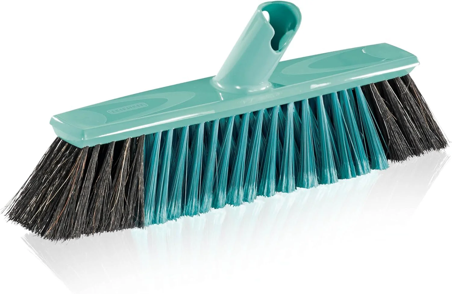 Leifheit Allround Besen Xtra Clean 40 cm mit X-Borsten, Kehrbesen mit Borsten aus Kunststofffaser, Besen mit schräger Stielanbindung, Besenkopf ohne Stiel, Kehrer mit Click-System - Image 2