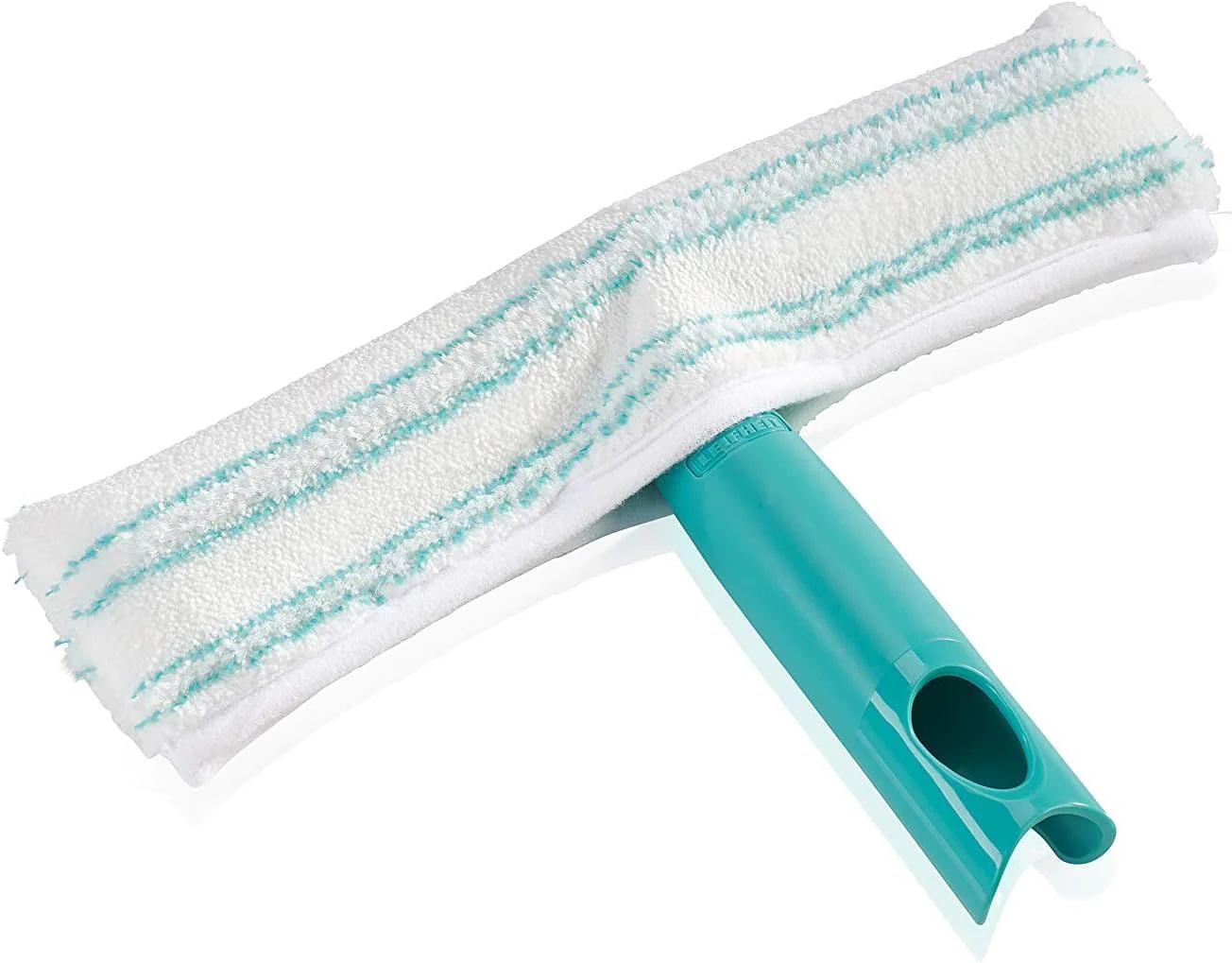 Leifheit Einwascher Window Washer M mit Rundum-Bezug, Fensterreiniger mit doppelter Reinigungskraft, 26 cm Fensterwischer auch für große Fenster - Image 2
