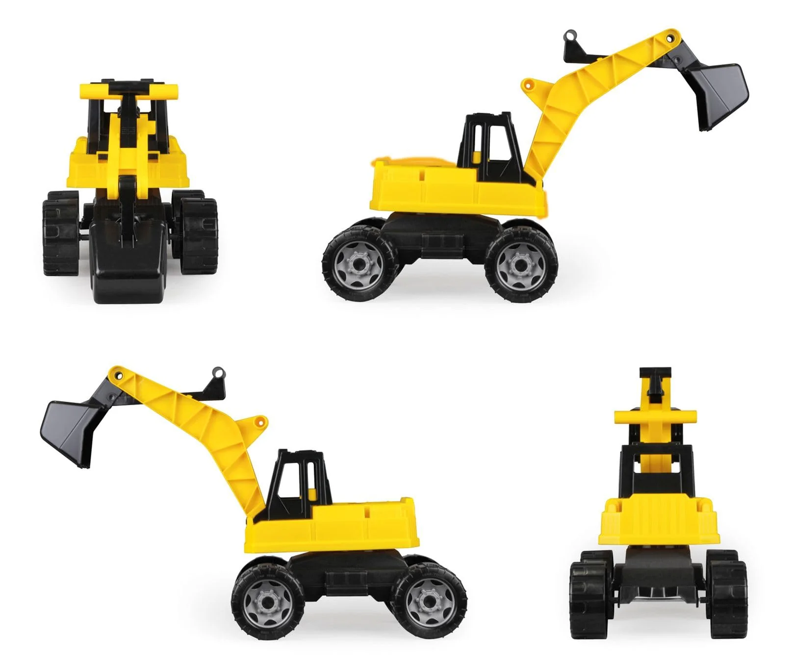 Lena 02017 - Starke Riesen Bagger, Baufahrzeug ca. 80 cm, Giga Trucks Schaufelbagger mit 2 Stahlachsen, großer Spielzeugbagger in gelb und schwarz, Baggerfahrzeug für Kinder ab 3 Jahre - Image 7