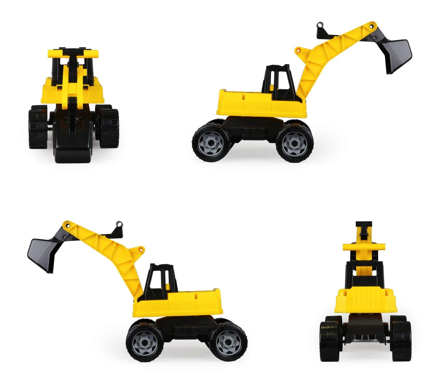 Lena 02017 - Starke Riesen Bagger, Baufahrzeug ca. 80 cm, Giga Trucks Schaufelbagger mit 2 Stahlachsen, großer Spielzeugbagger in gelb und schwarz, Baggerfahrzeug für Kinder ab 3 Jahre - Image 8