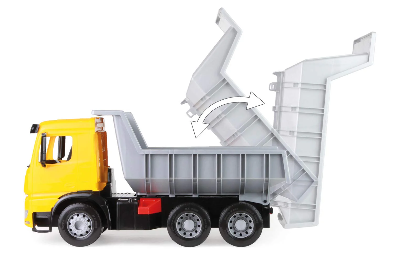 Lena 2064 - Starke Riesen Muldenkipper Arocs, 150 Kg Tragkraft, Circa 63 cm, Gelb, Schwarz und Silber - Image 10
