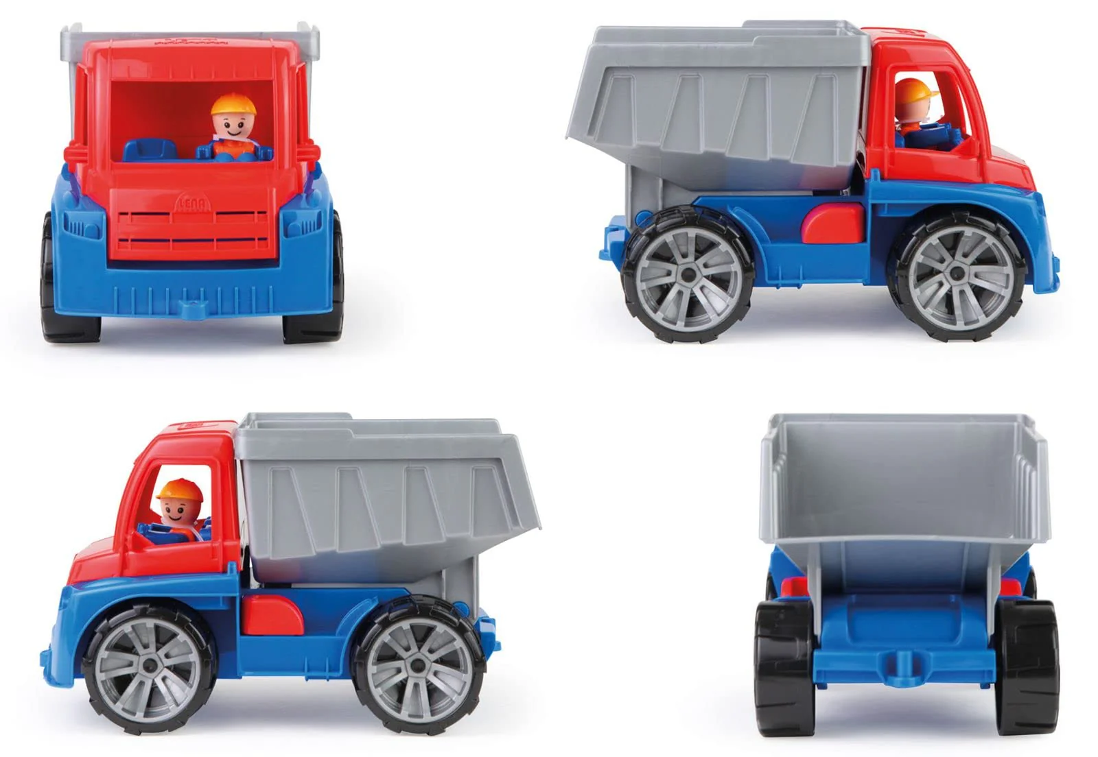 Lena 4410 Truxx, Spielfahrzeug ca. 27 cm, Spiel Set mit Kipper und Spielfigur, Kippaster für Kinder ab 2 Jahre - Image 9